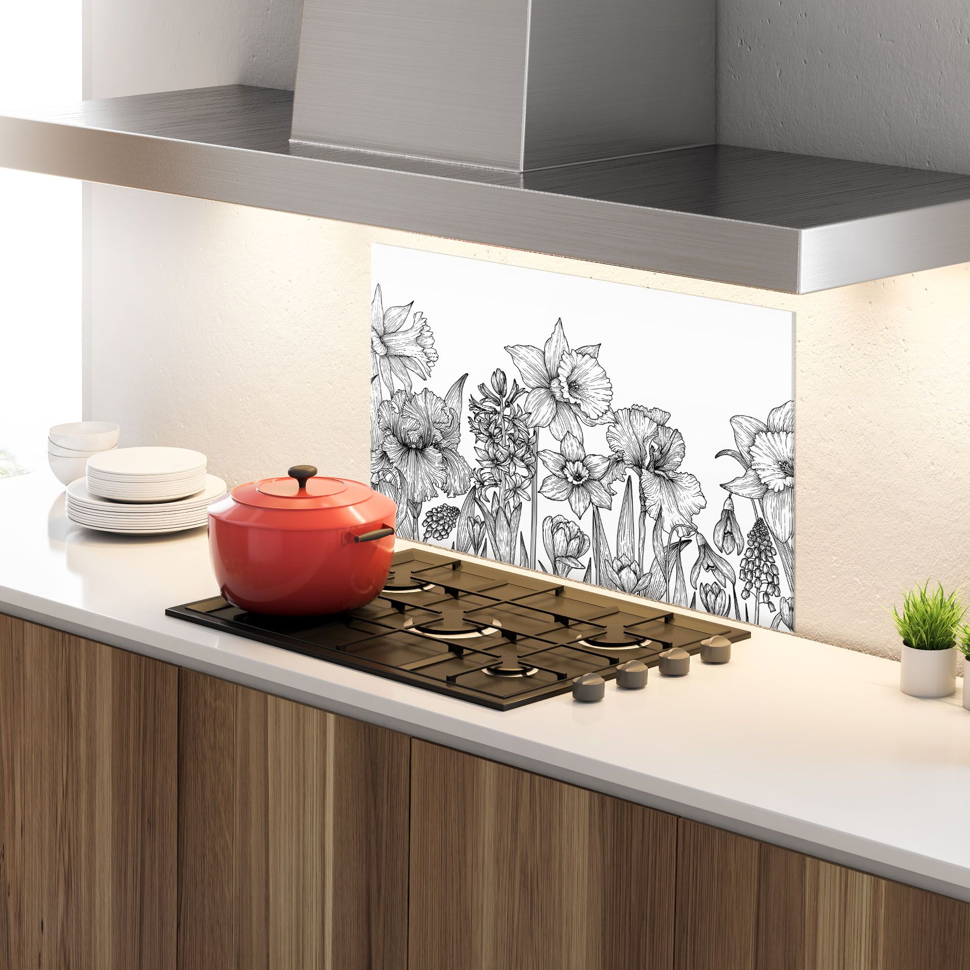 Black Line Plant mockup 4