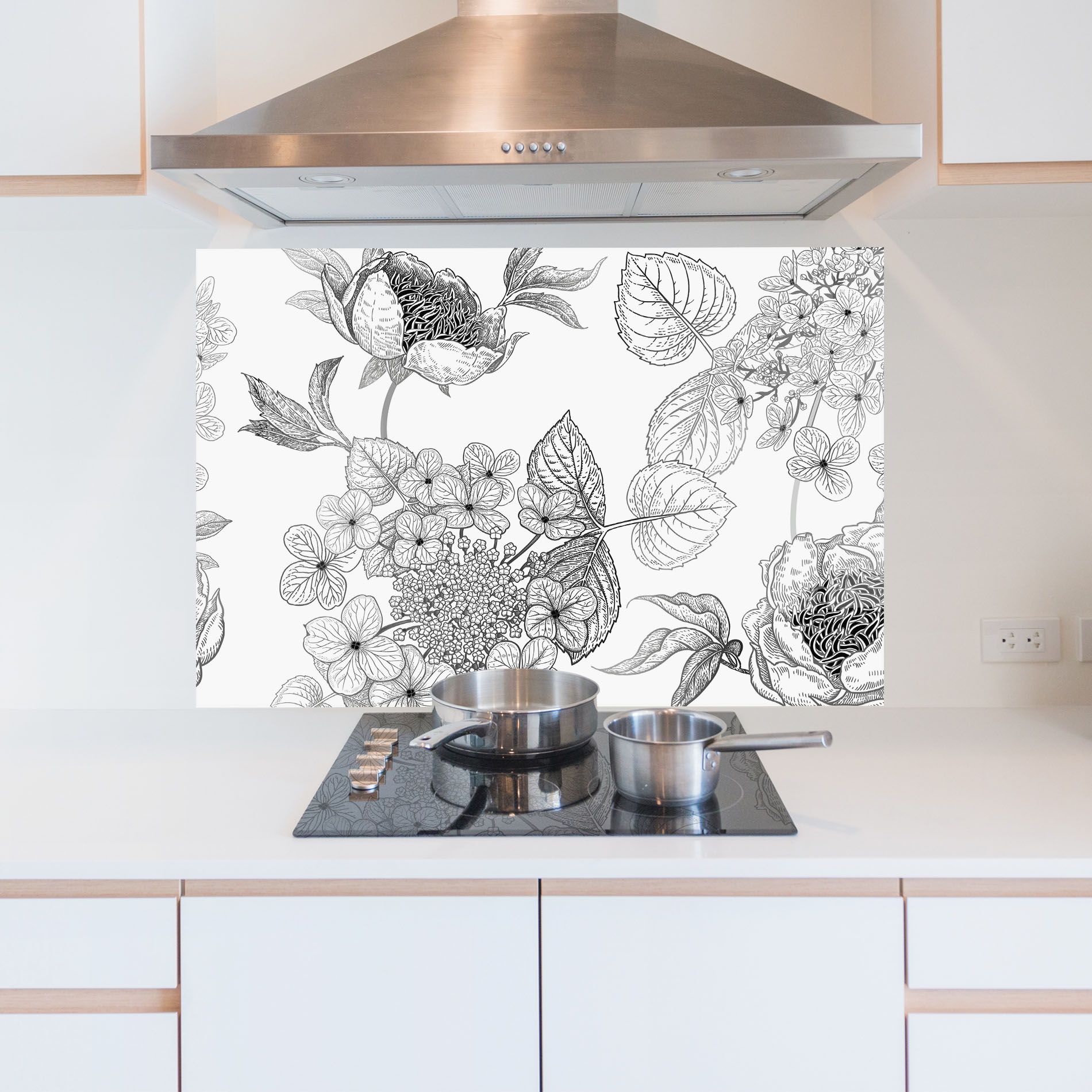 Black Line Flower mockup 5