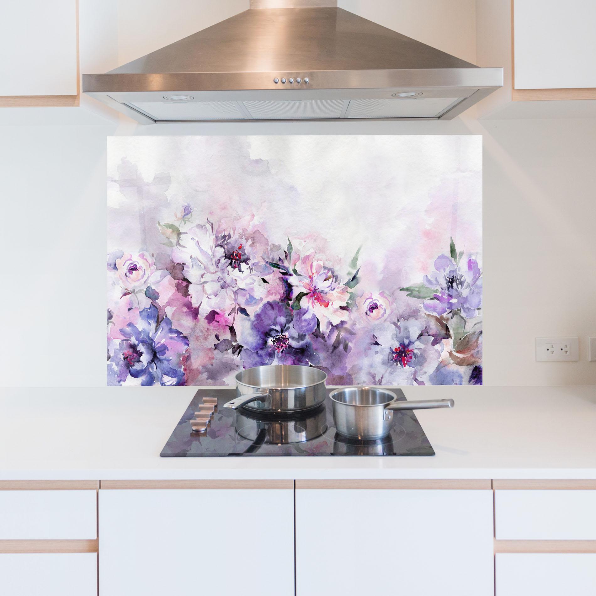 Panou Sticla Bucatarie Buchet Multicolor mockup 5