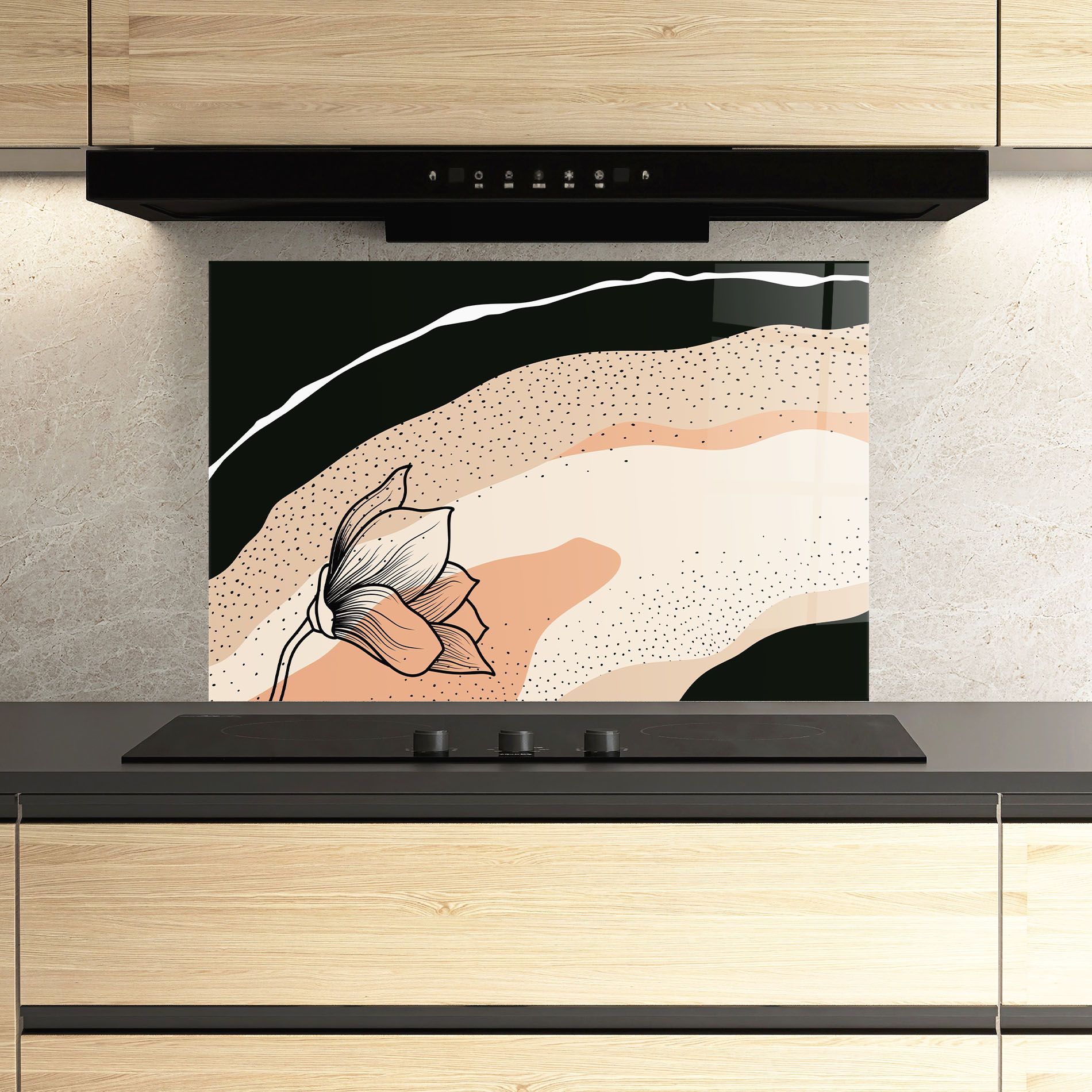 Black Line Art Plant mockup 3