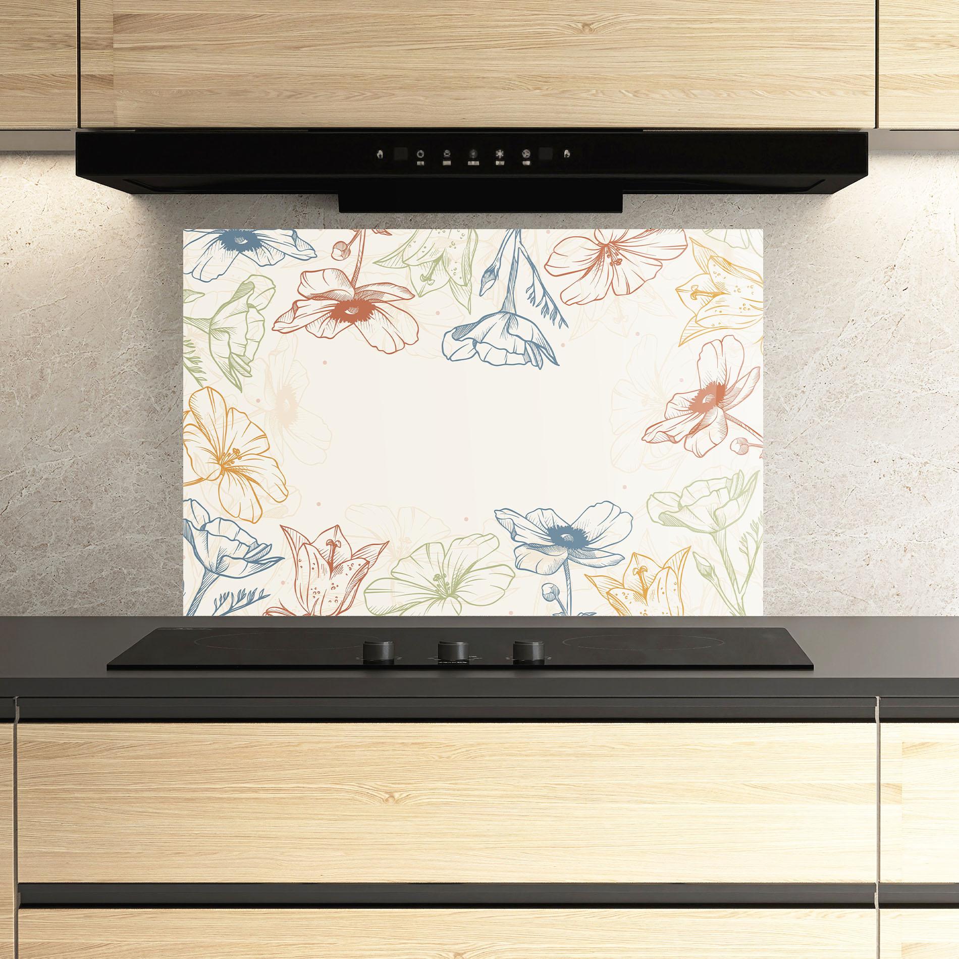 Panou Sticla Bucatarie Color Mix Line mockup 3