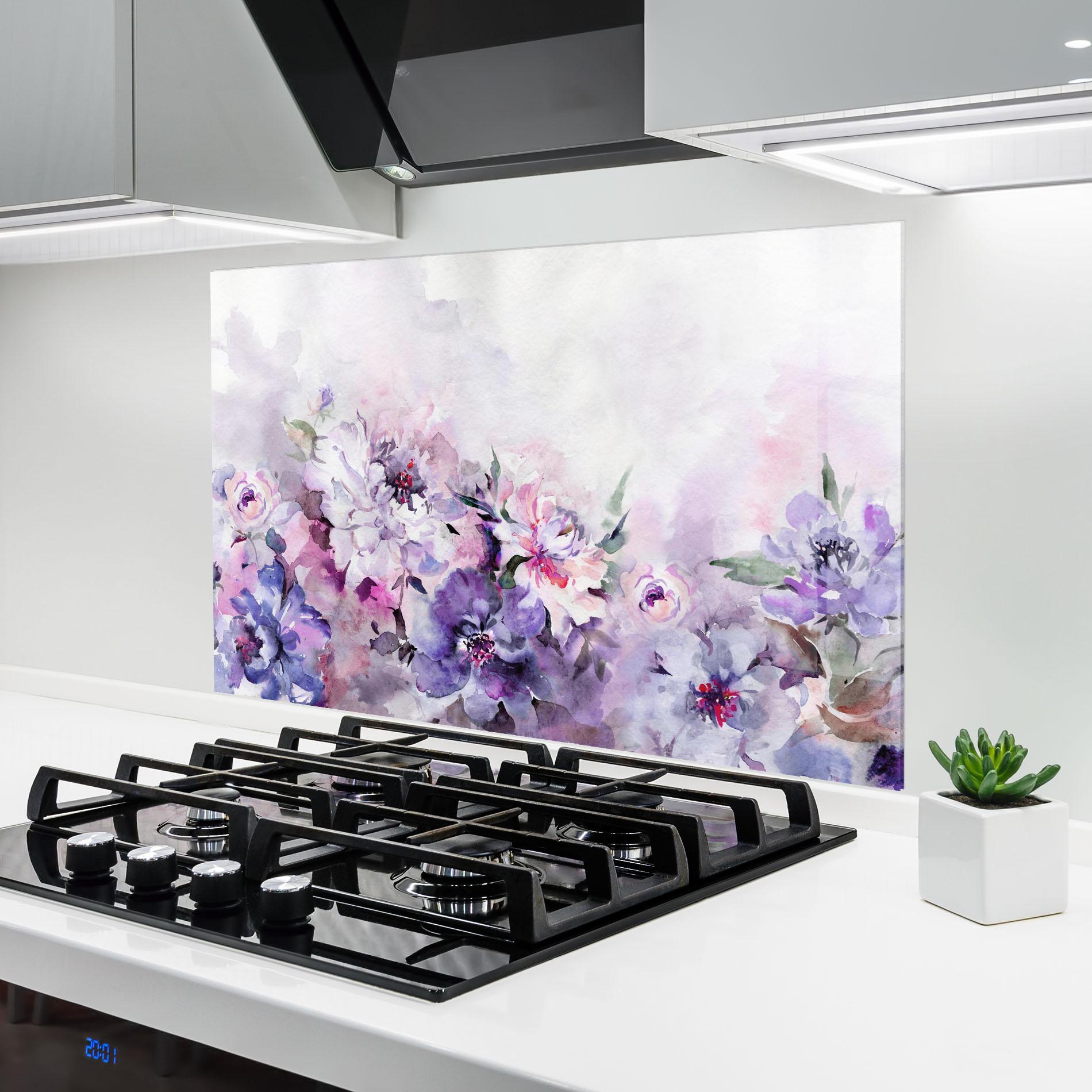 Panou Sticla Bucatarie Buchet Multicolor mockup 6