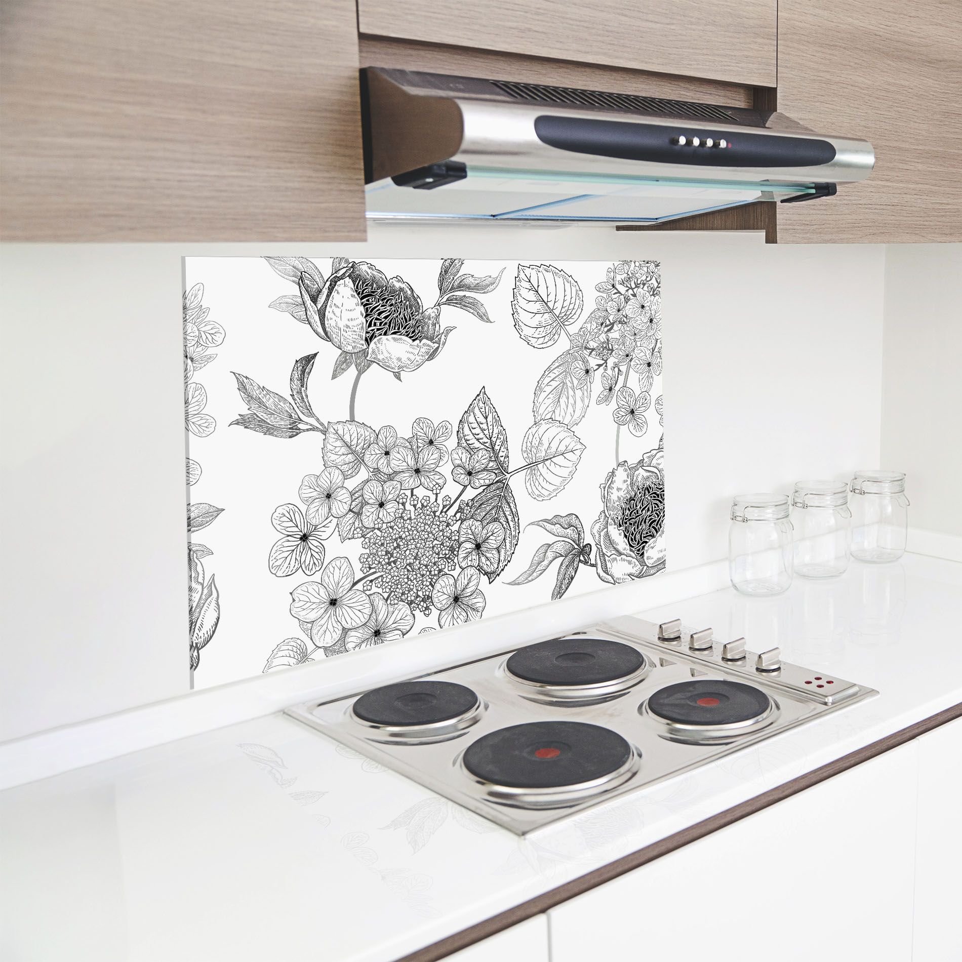 Black Line Flower mockup 8