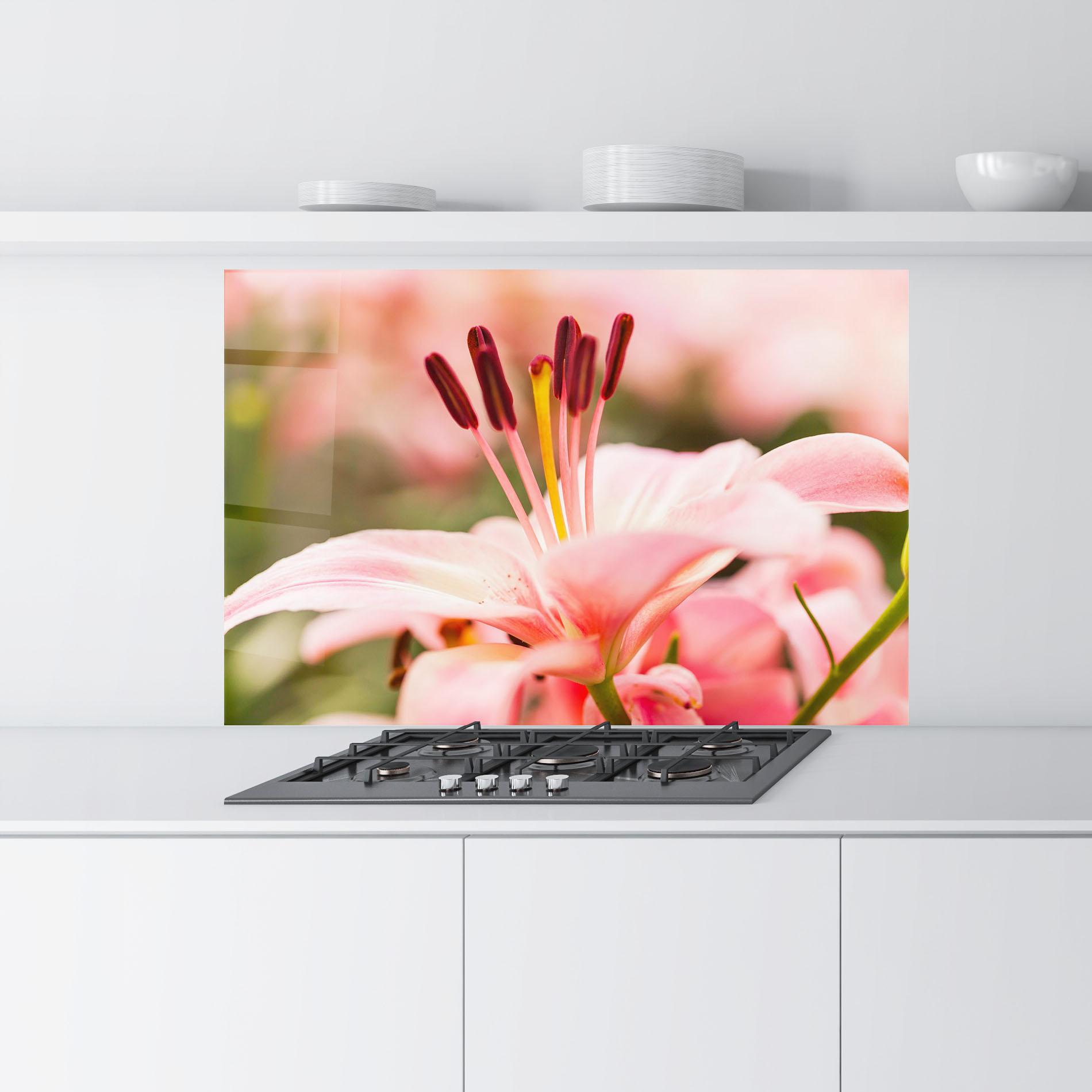 Panou Sticla Bucatarie Flower mockup 9