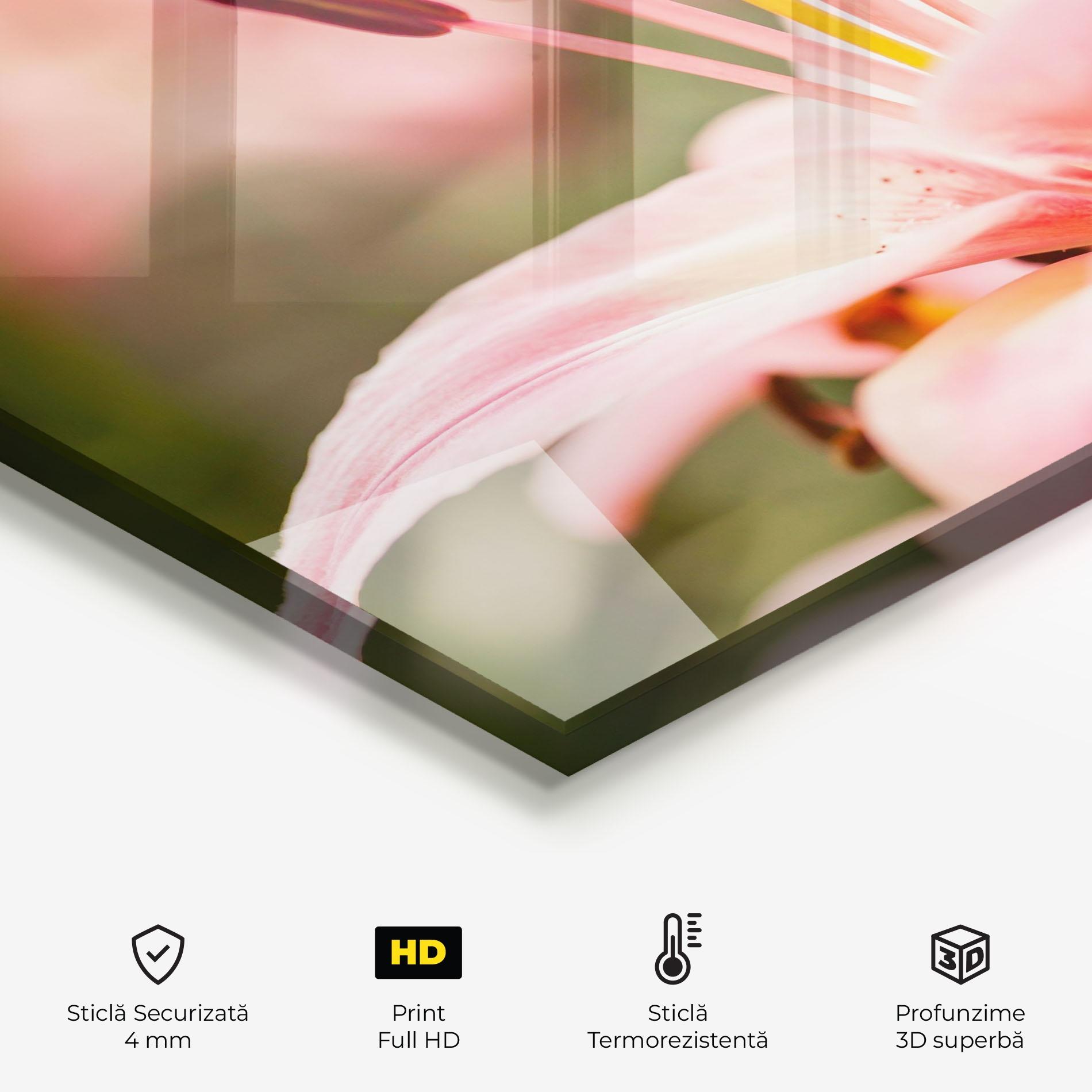 Panou Sticla Bucatarie Flower mockup 2