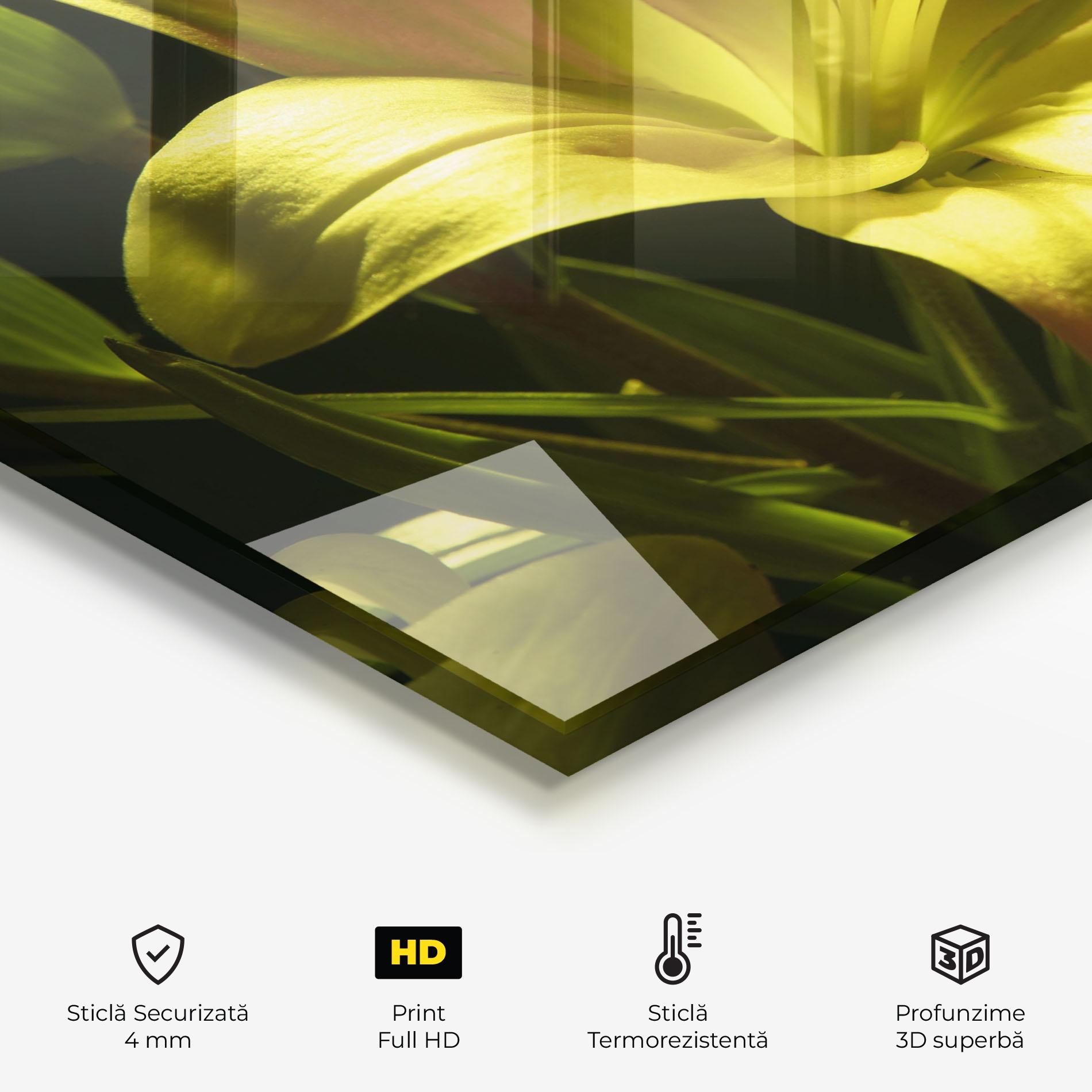 Panou Sticla Bucatarie Yellow Gold Exotic mockup 2