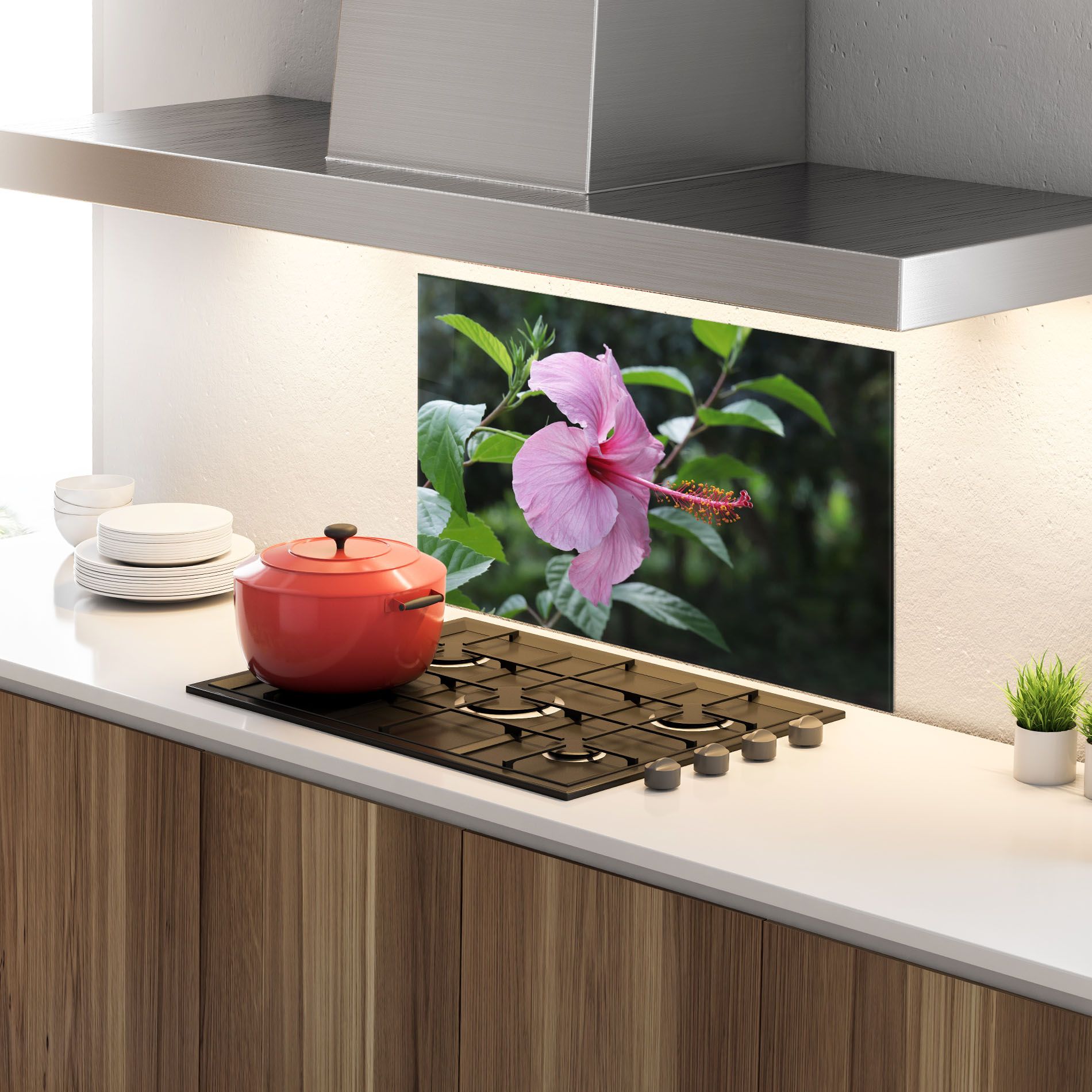 Pink Exotic Plant mockup 4