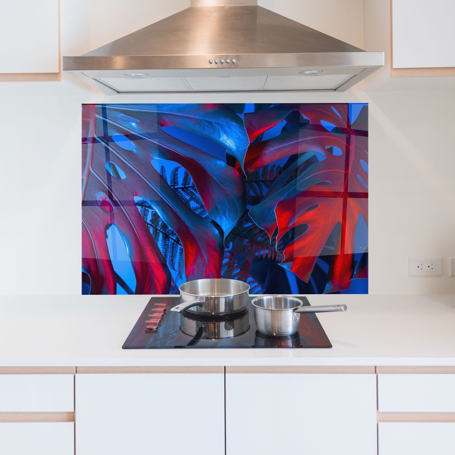 Exotic Blue Leaf mockup 5