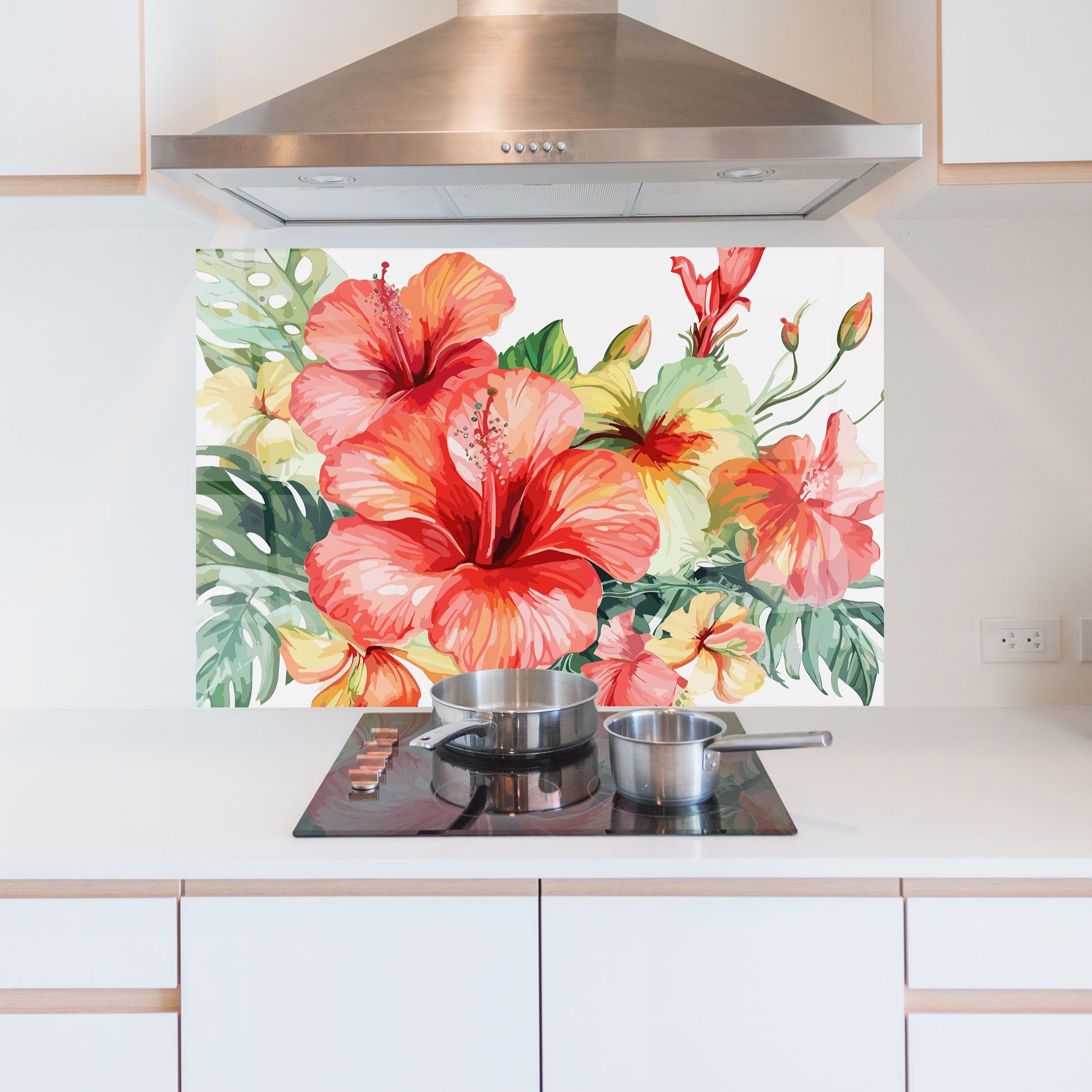 Exotic Red Flower mockup 5