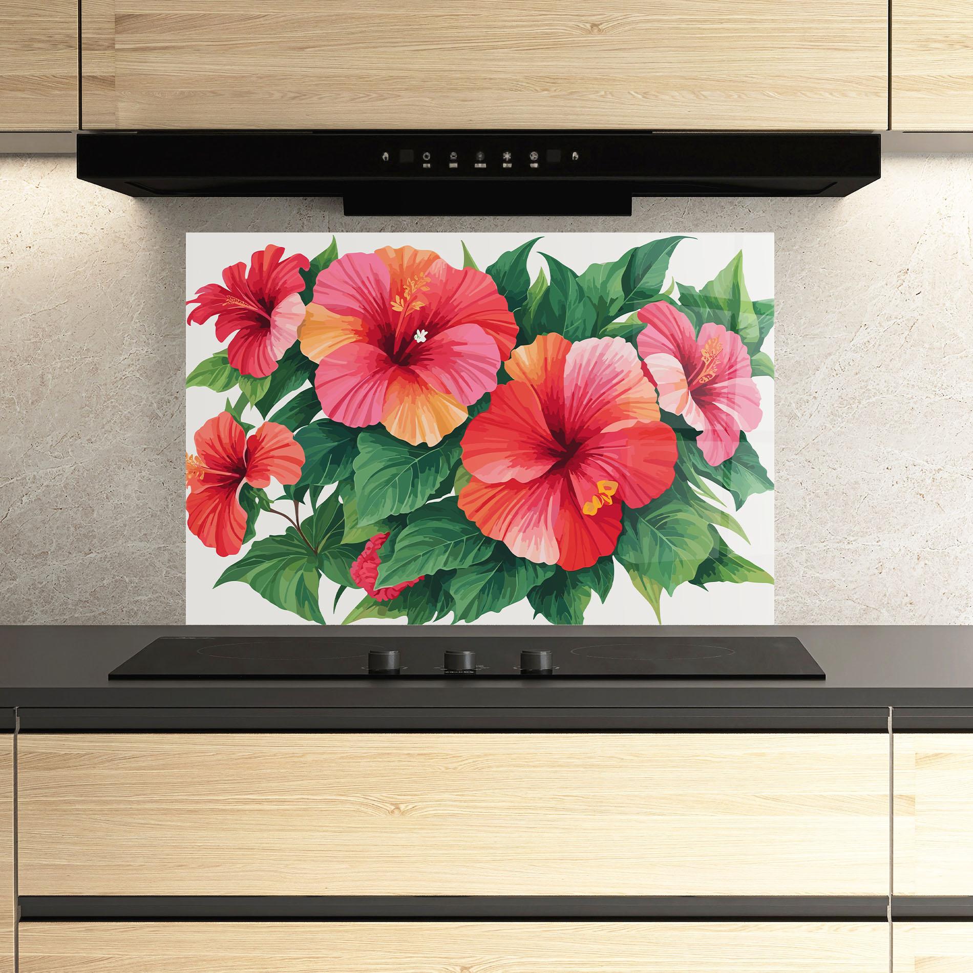 Panou Sticla Bucatarie Pretty Exotic Art mockup 3