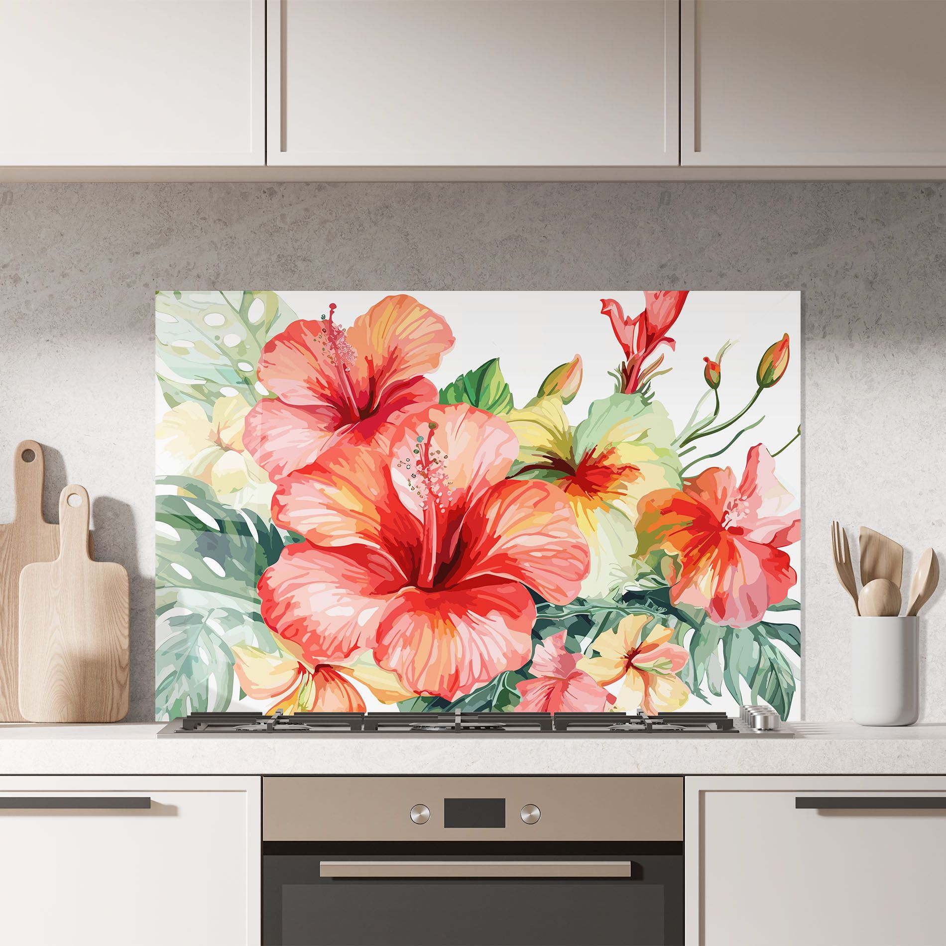 Exotic Red Flower mockup 7