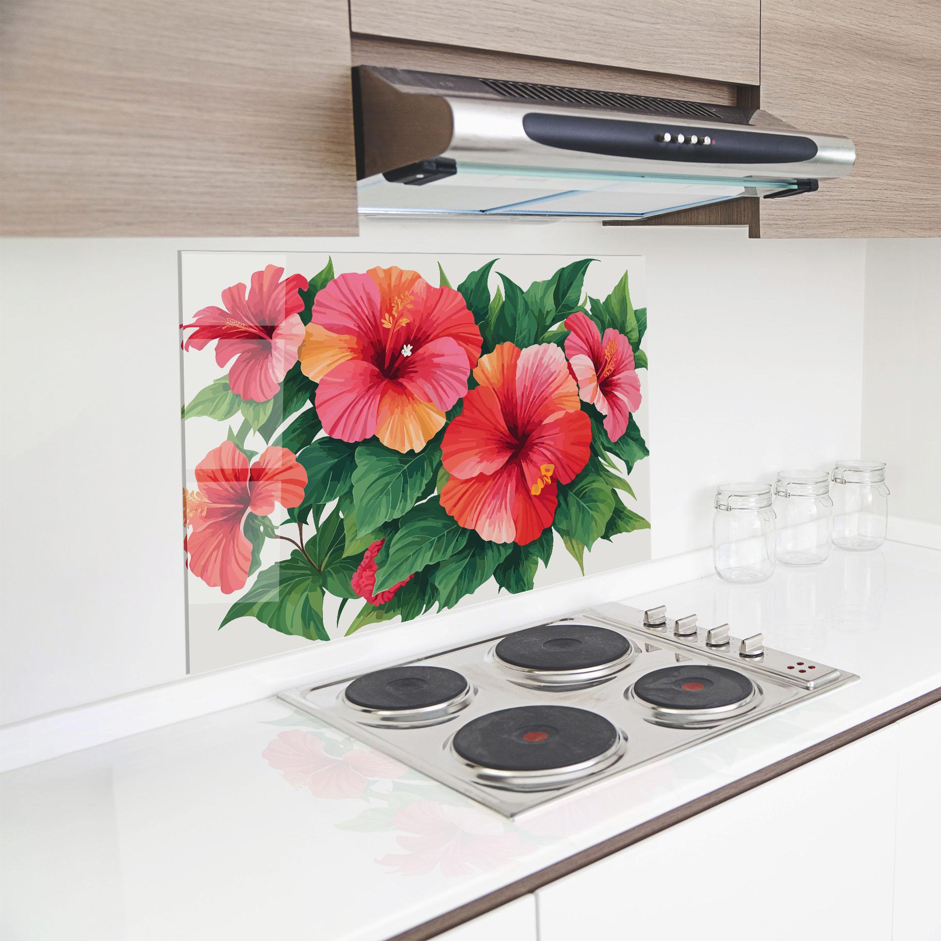 Panou Sticla Bucatarie Pretty Exotic Art mockup 8