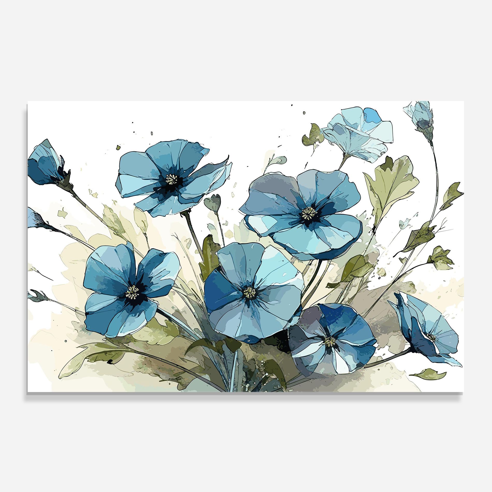 Blue Wild Plant mockup 0