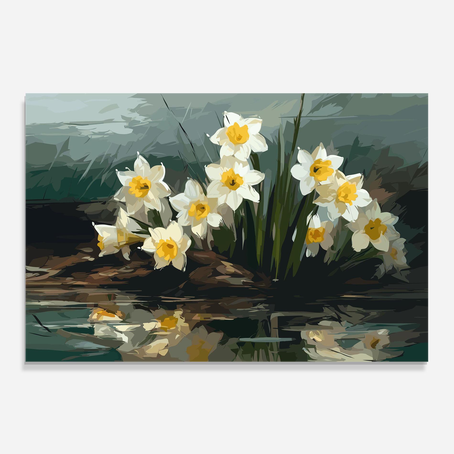 Panou Sticla Bucatarie Wild Lake Plant mockup 0