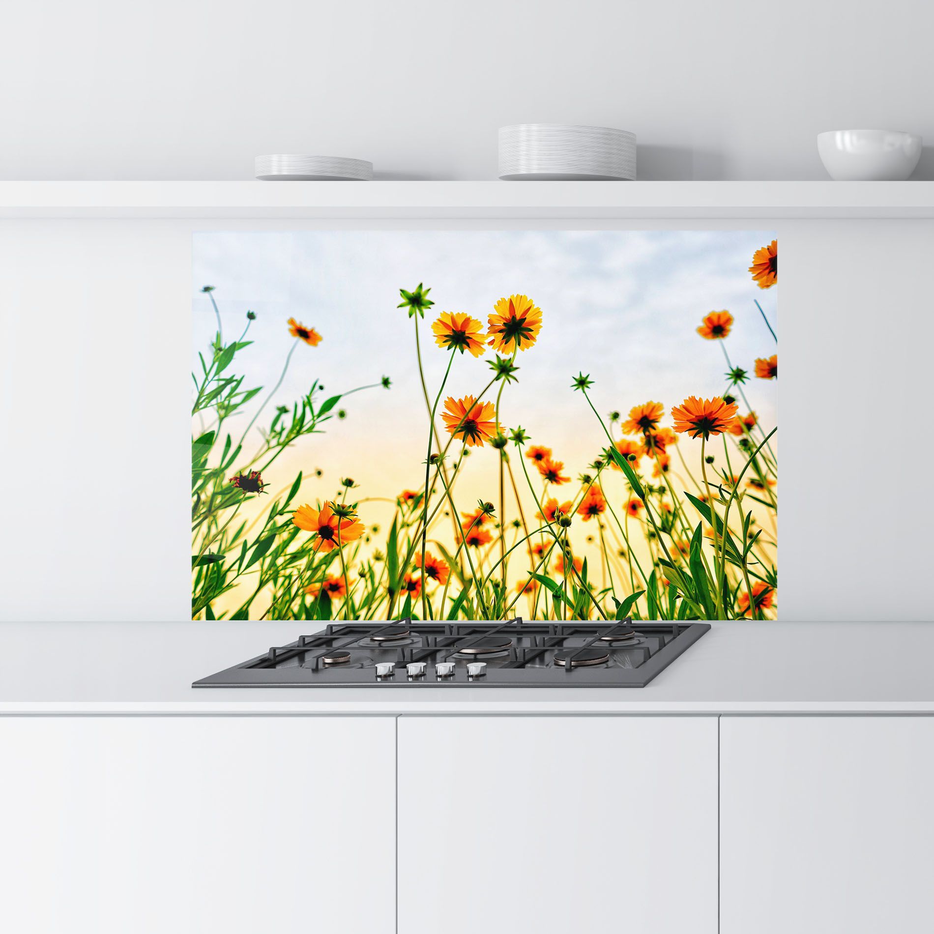 Orange Wild Flowers mockup 9