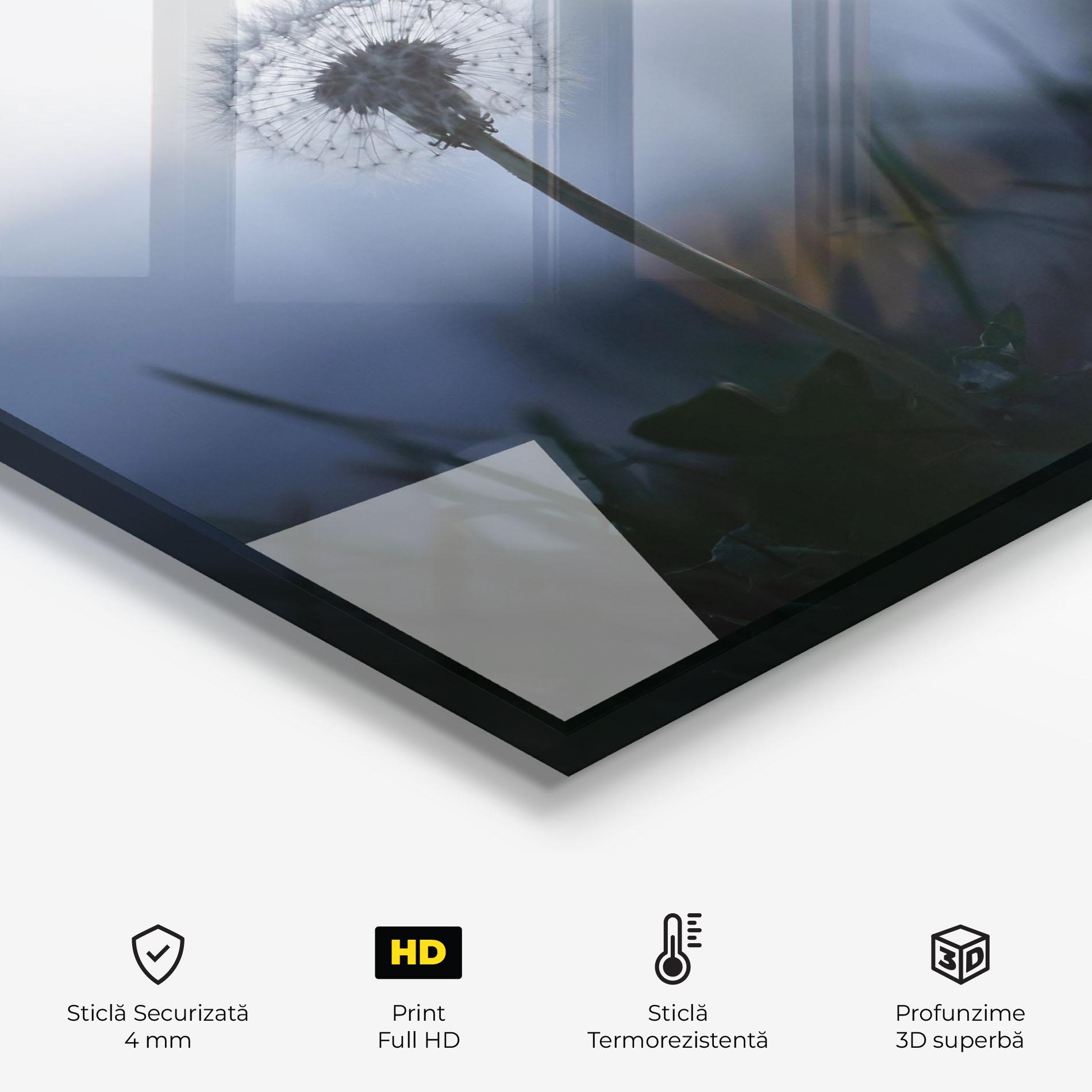 Panou Sticla Bucatarie Dandelion Wild View mockup 2