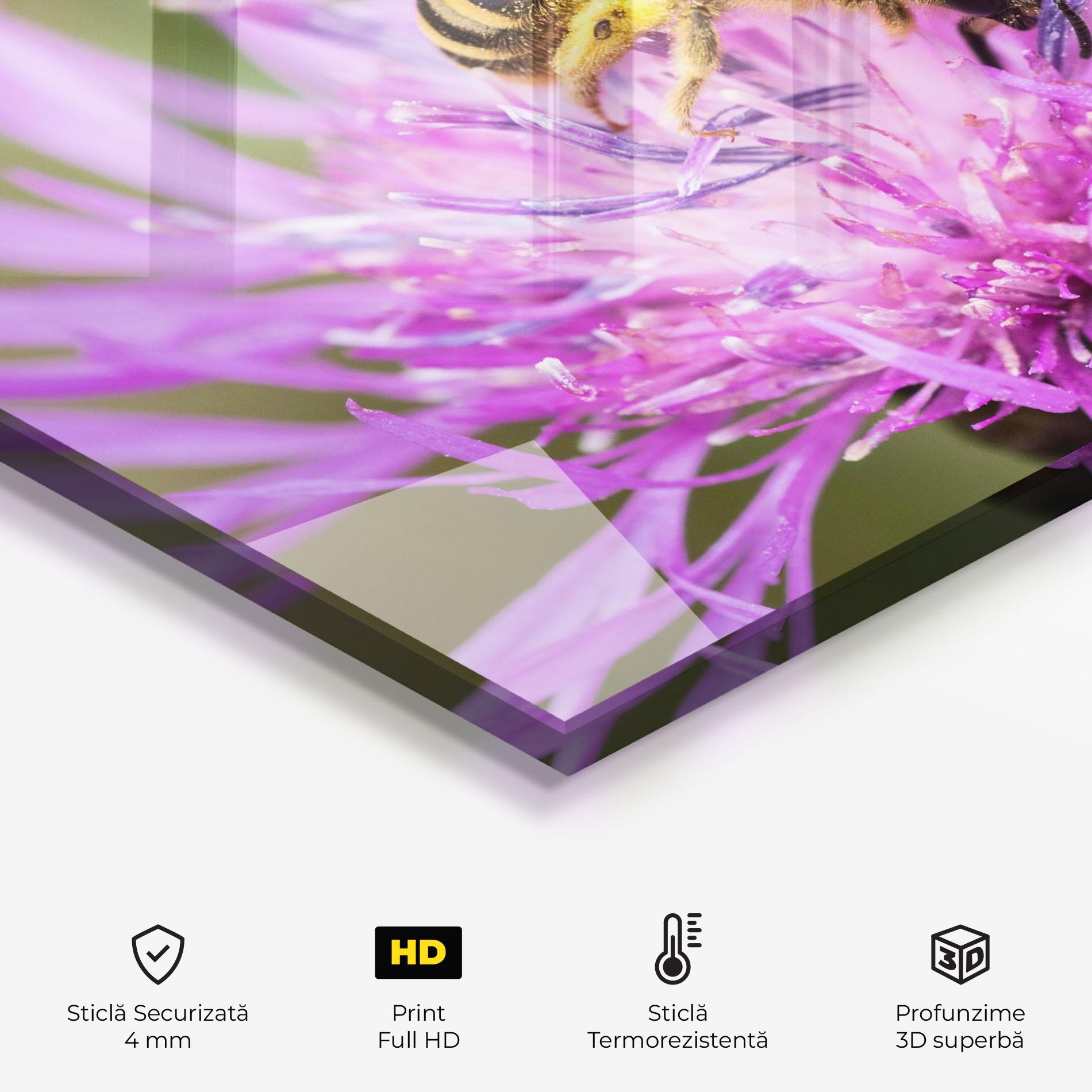 Panou Sticla Bucatarie Flower Bee mockup 2