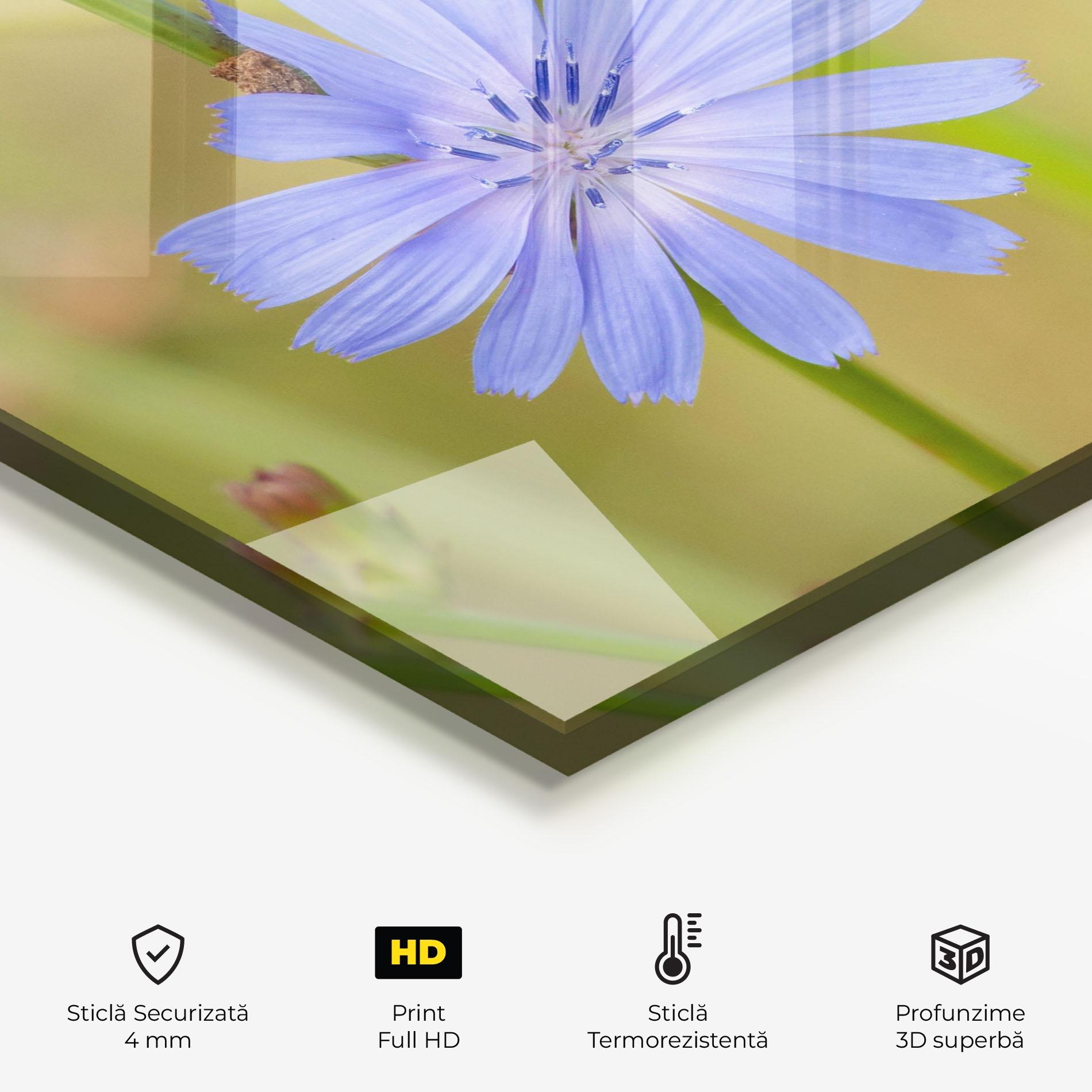 Panou Sticla Bucatarie Wild Purple Blue mockup 2