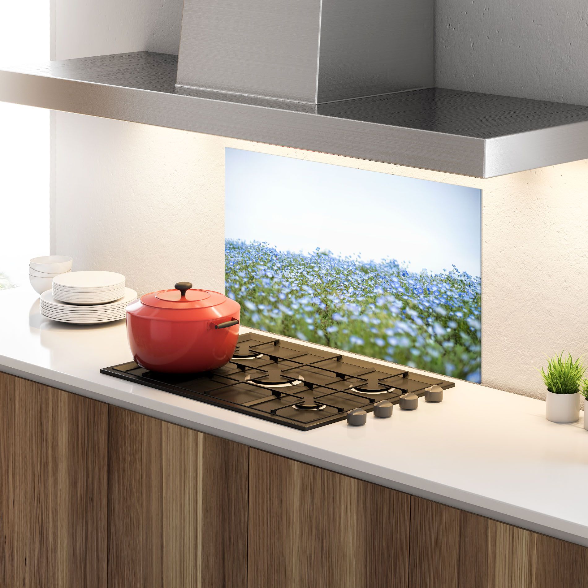 Blue Wild Flowers mockup 4