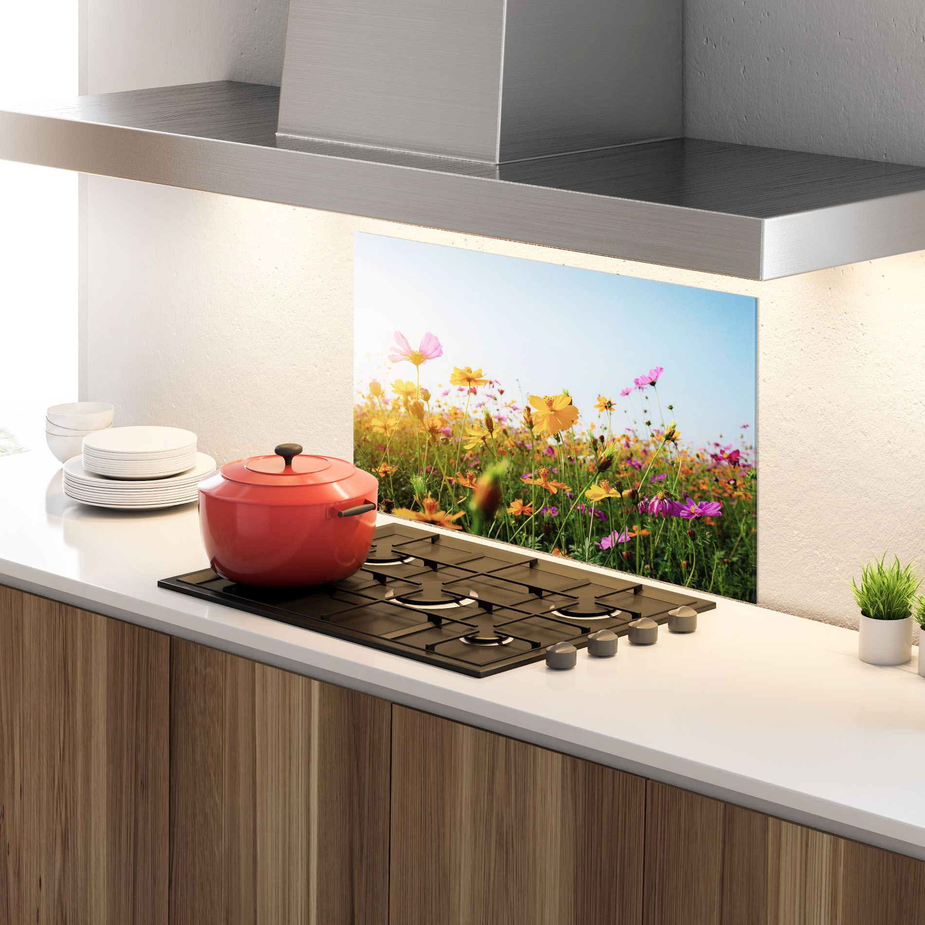 Cosmos Field Sunset mockup 4