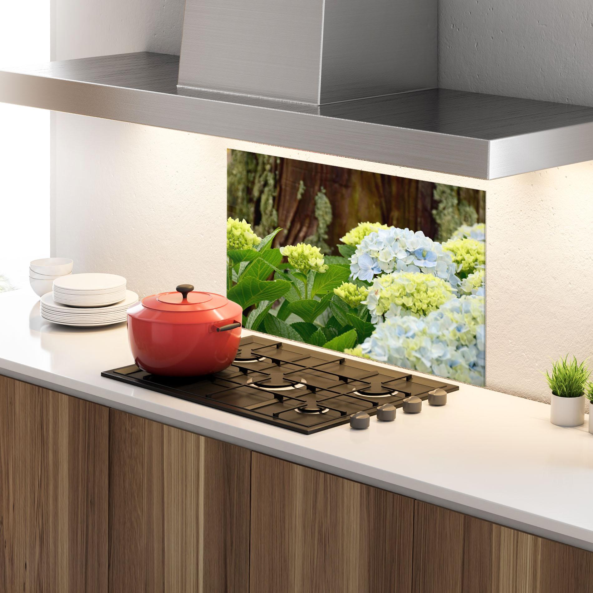 Panou Sticla Bucatarie Wild Tree Flower mockup 4