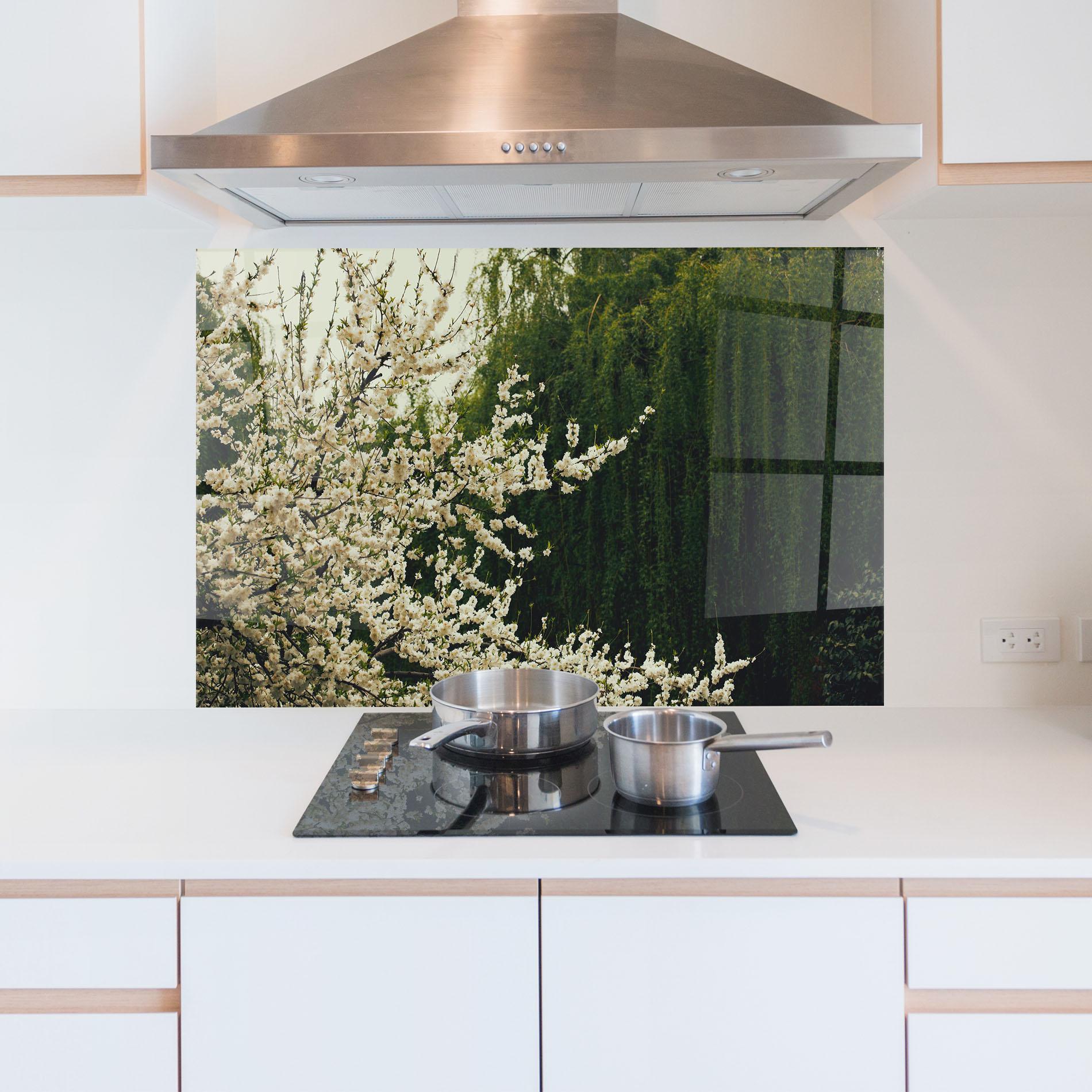 Panou Sticla Bucatarie Nature Veiw Tree mockup 5