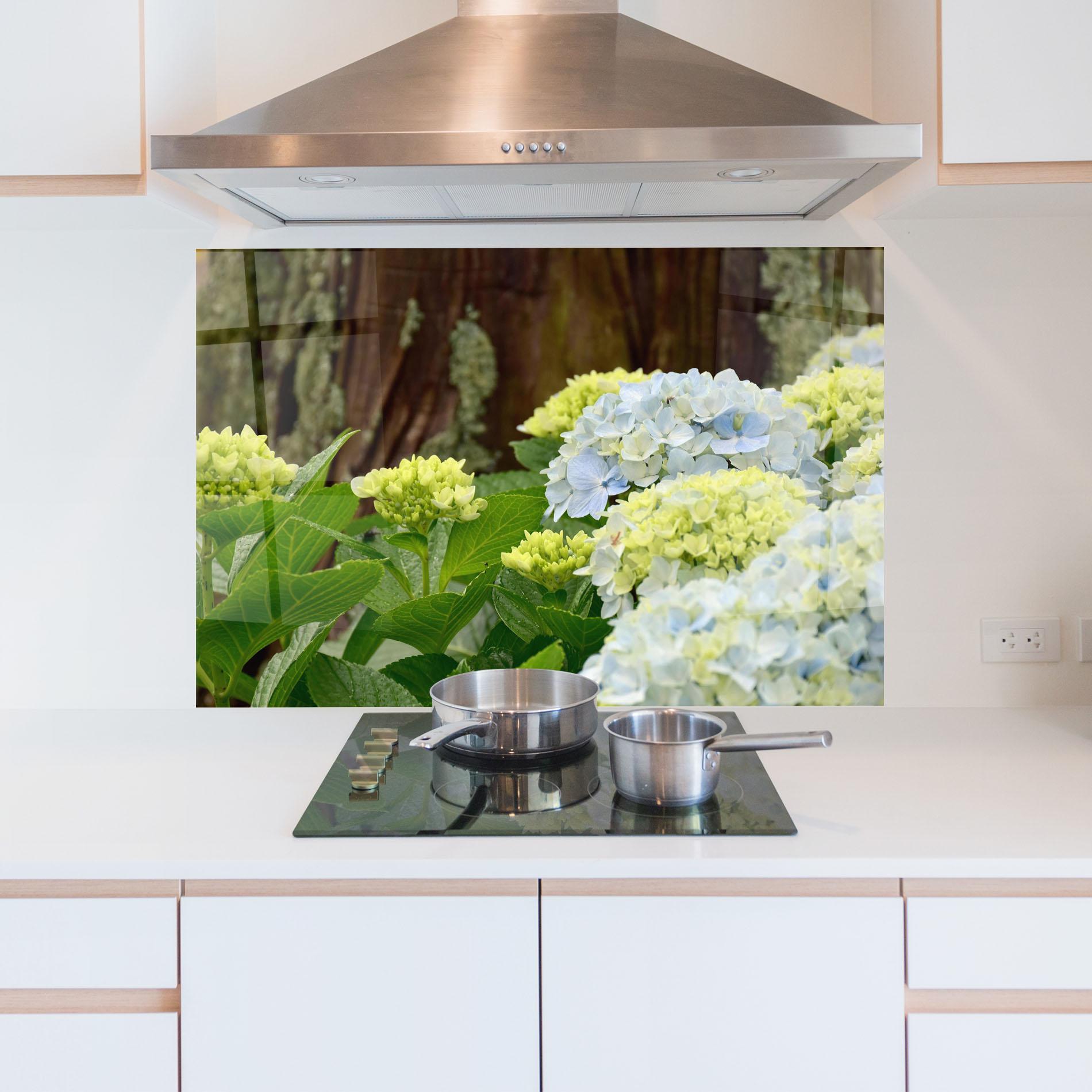 Panou Sticla Bucatarie Wild Tree Flower mockup 5