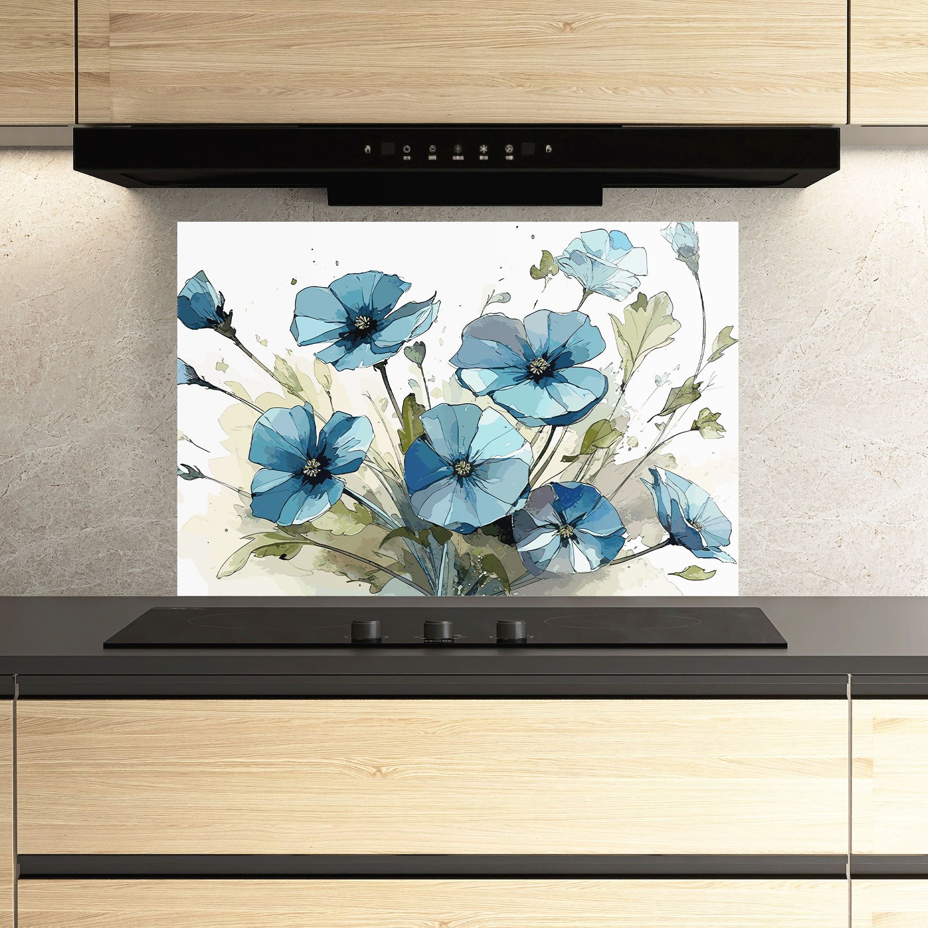 Blue Wild Plant mockup 3