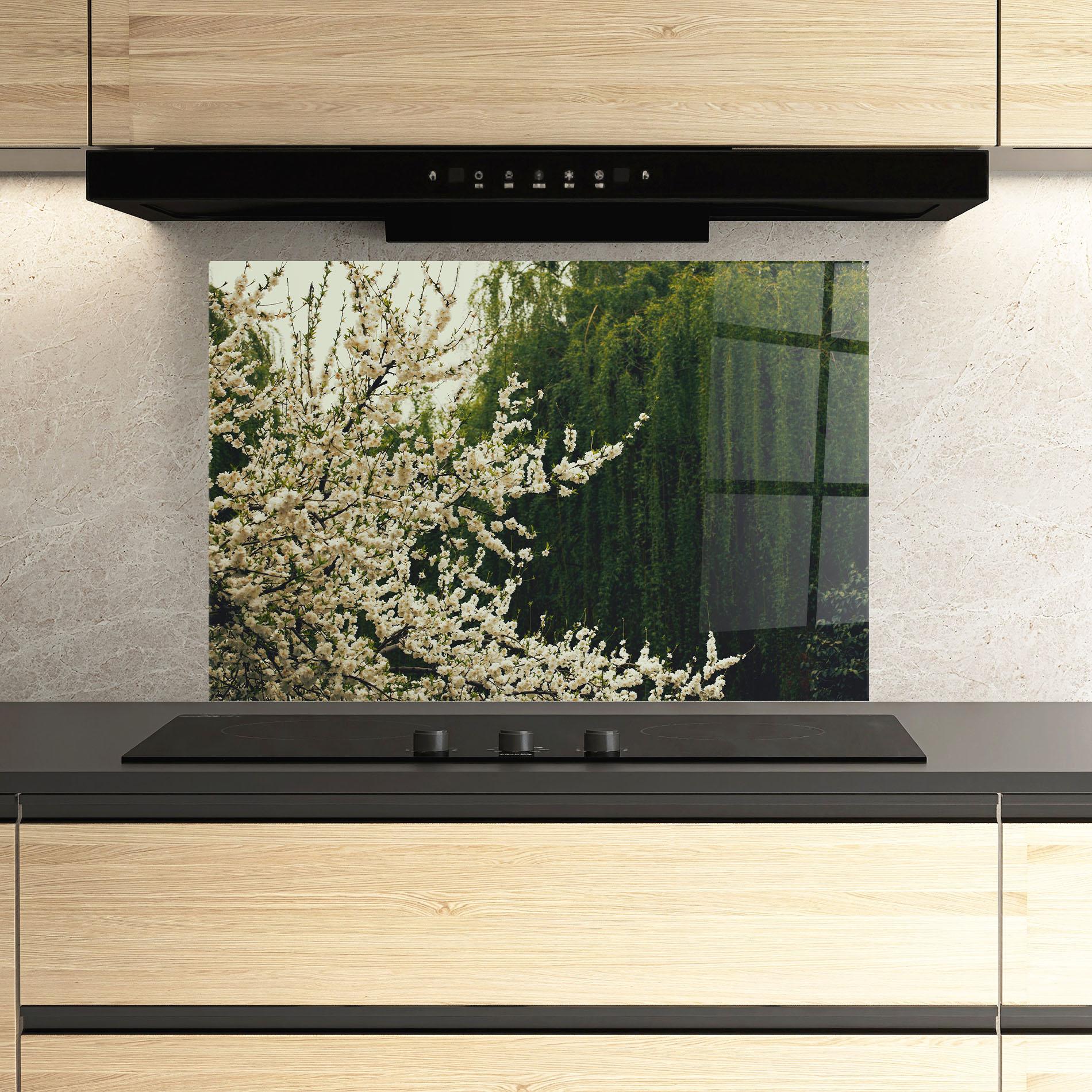 Panou Sticla Bucatarie Nature Veiw Tree mockup 3