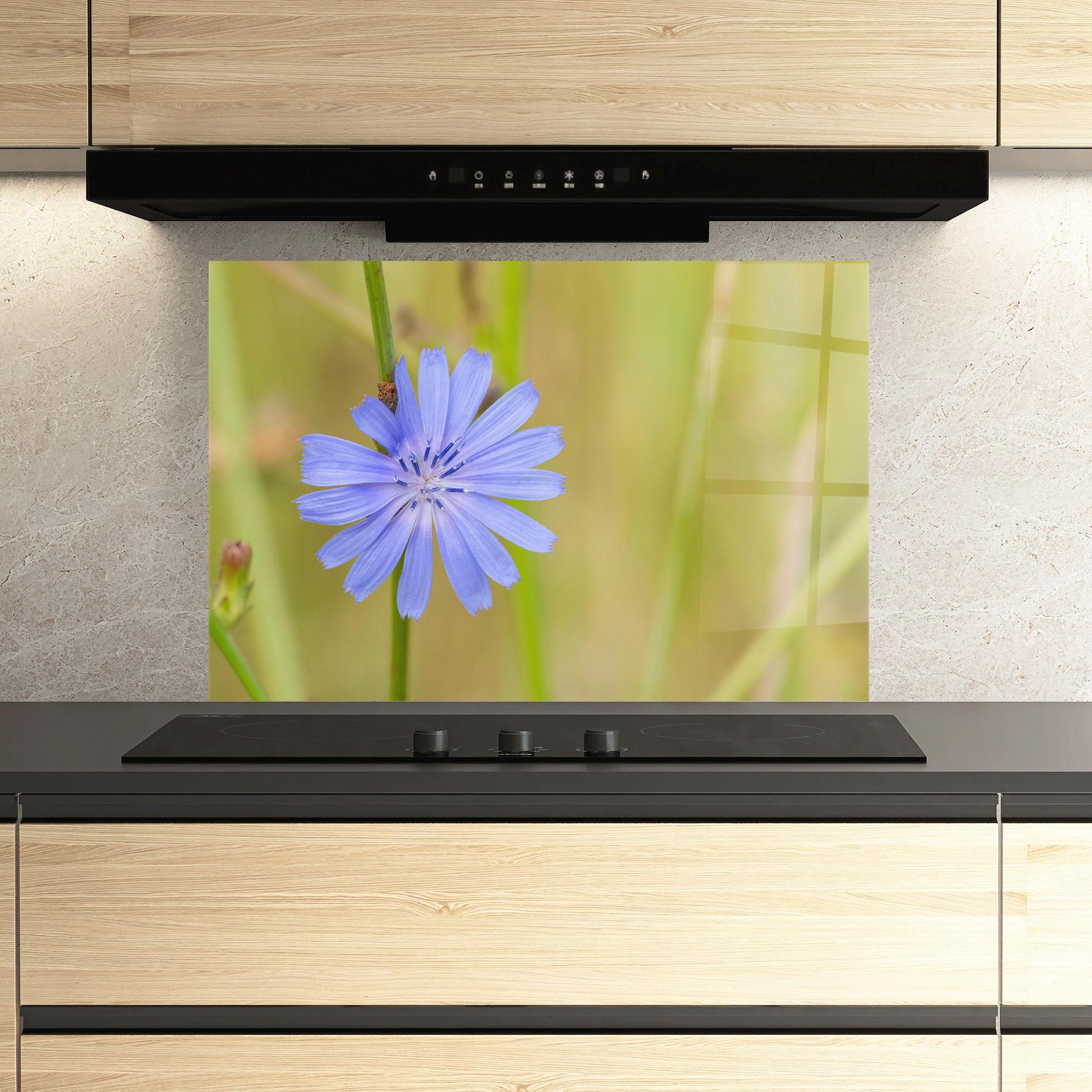 Panou Sticla Bucatarie Wild Purple Blue mockup 3