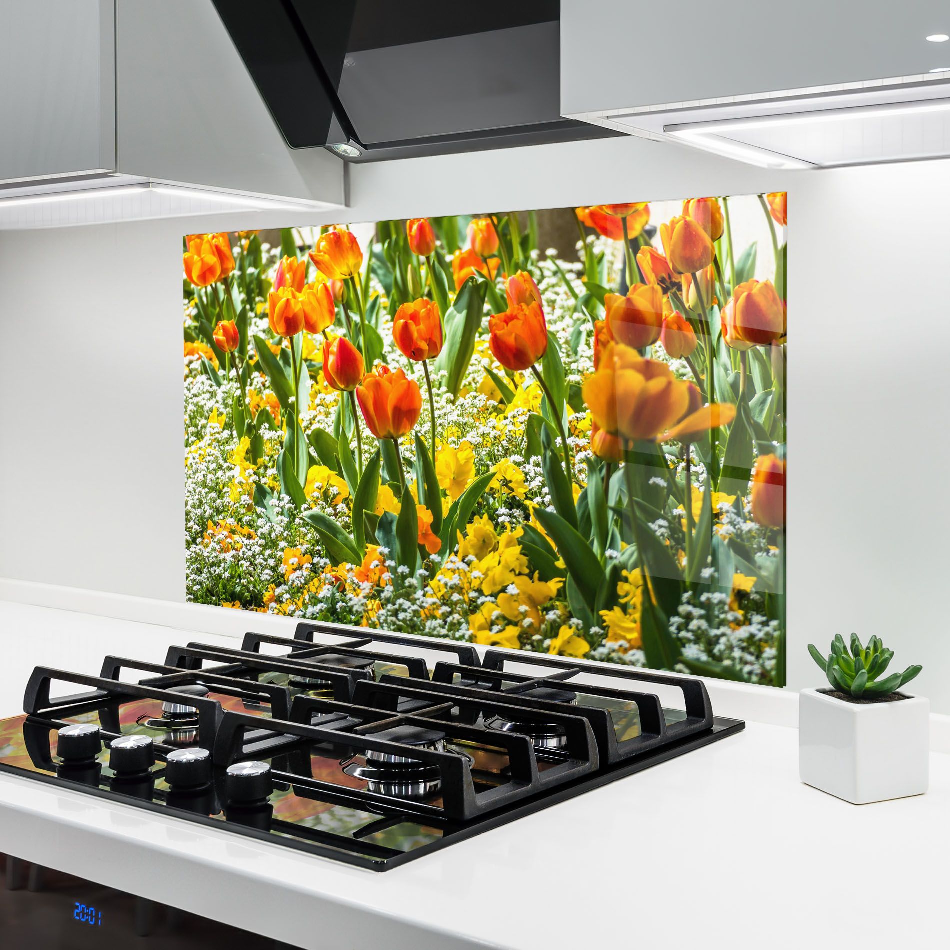 Colorful Tulips Garden mockup 6