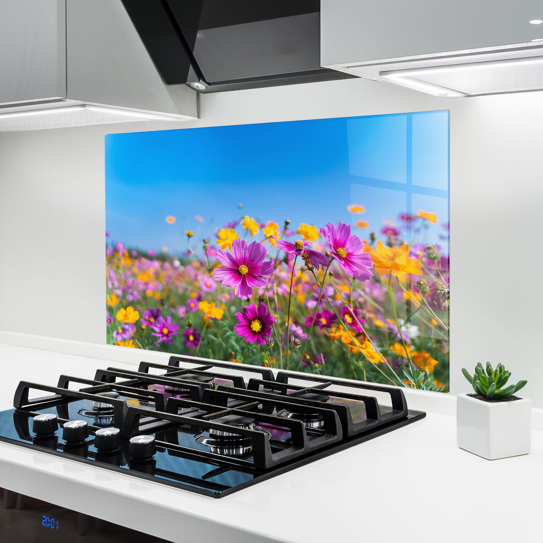 Cosmos Flowers Grassland mockup 6