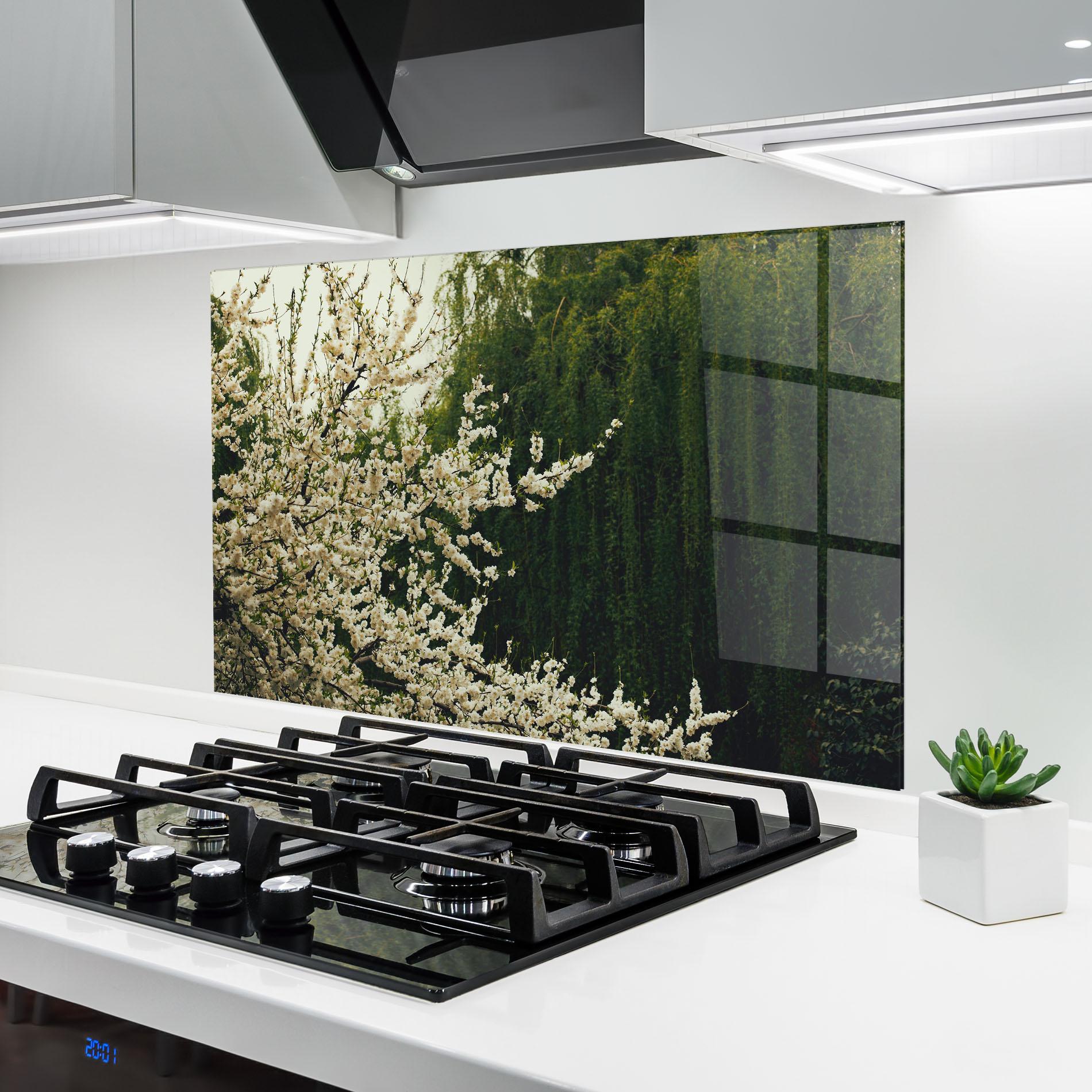 Panou Sticla Bucatarie Nature Veiw Tree mockup 6