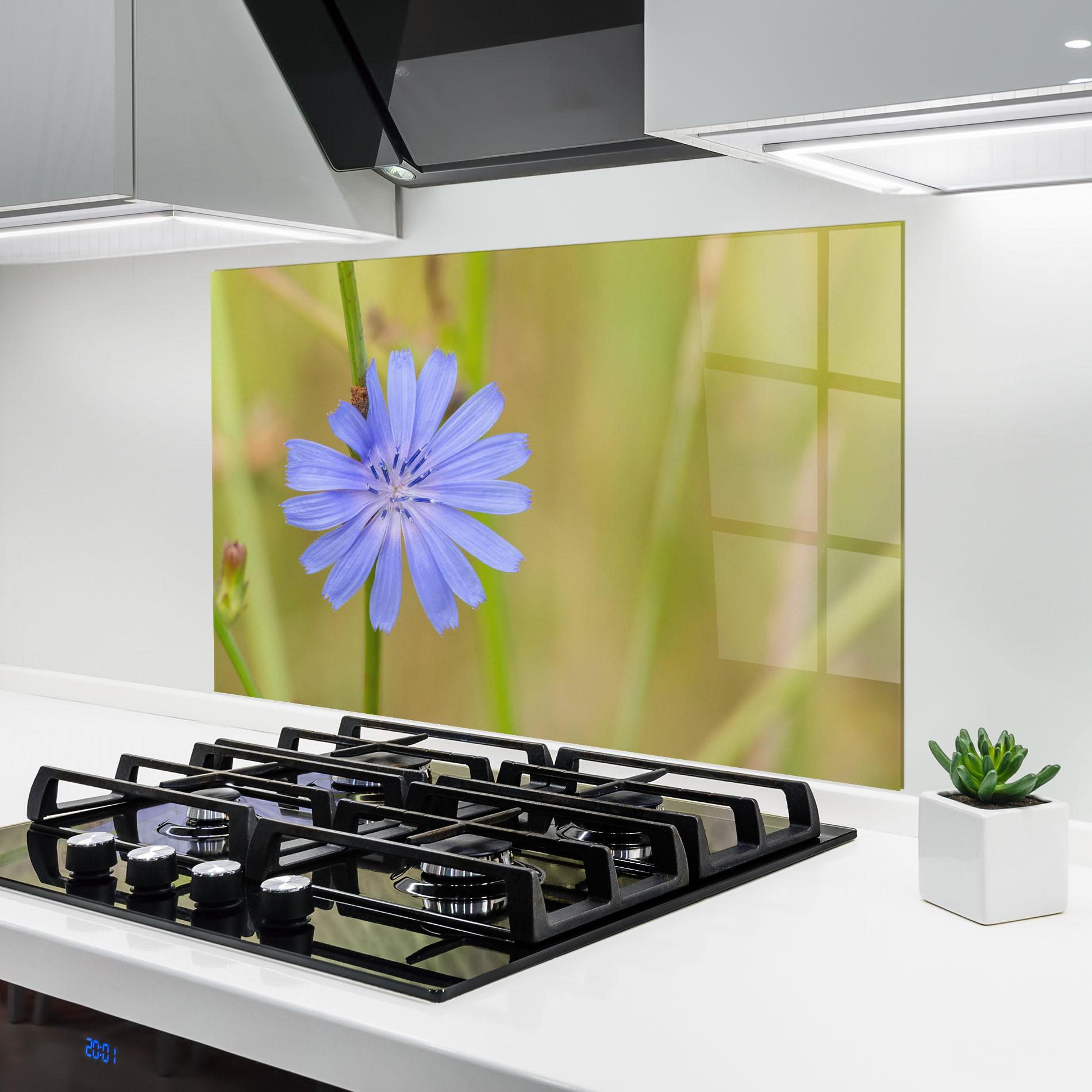 Panou Sticla Bucatarie Wild Purple Blue mockup 6