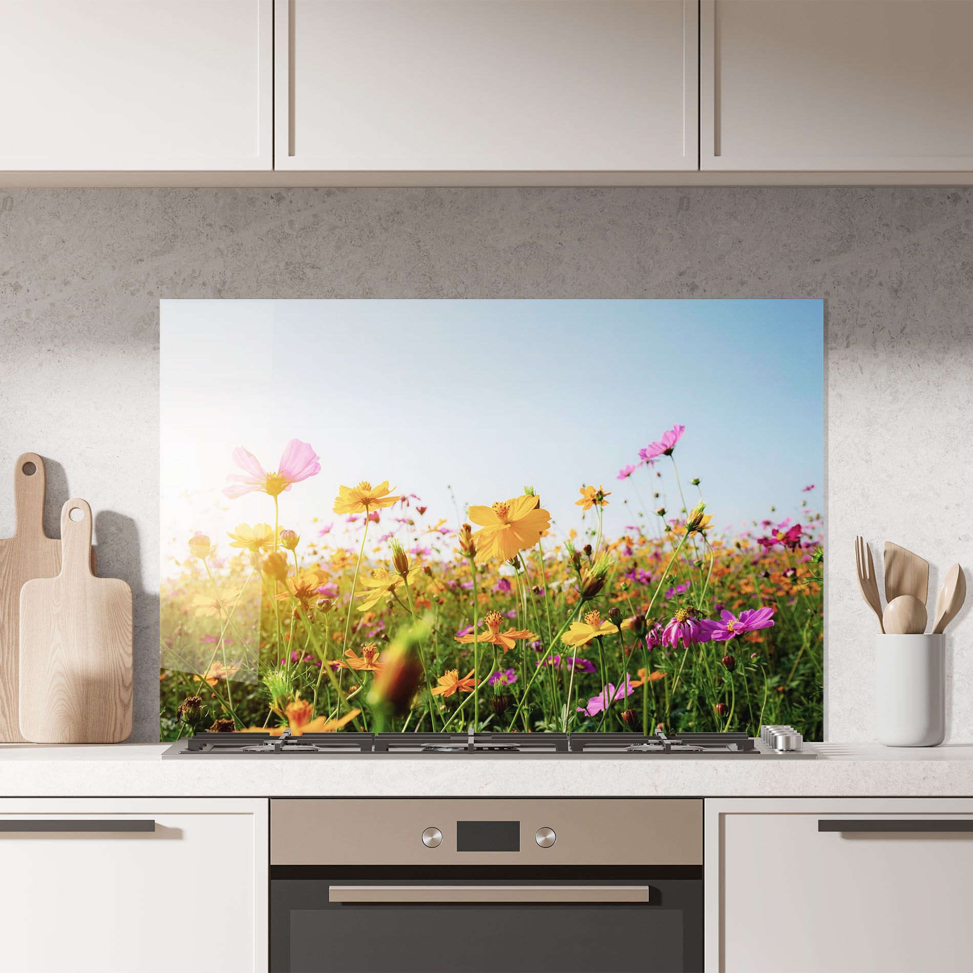 Cosmos Field Sunset mockup 7