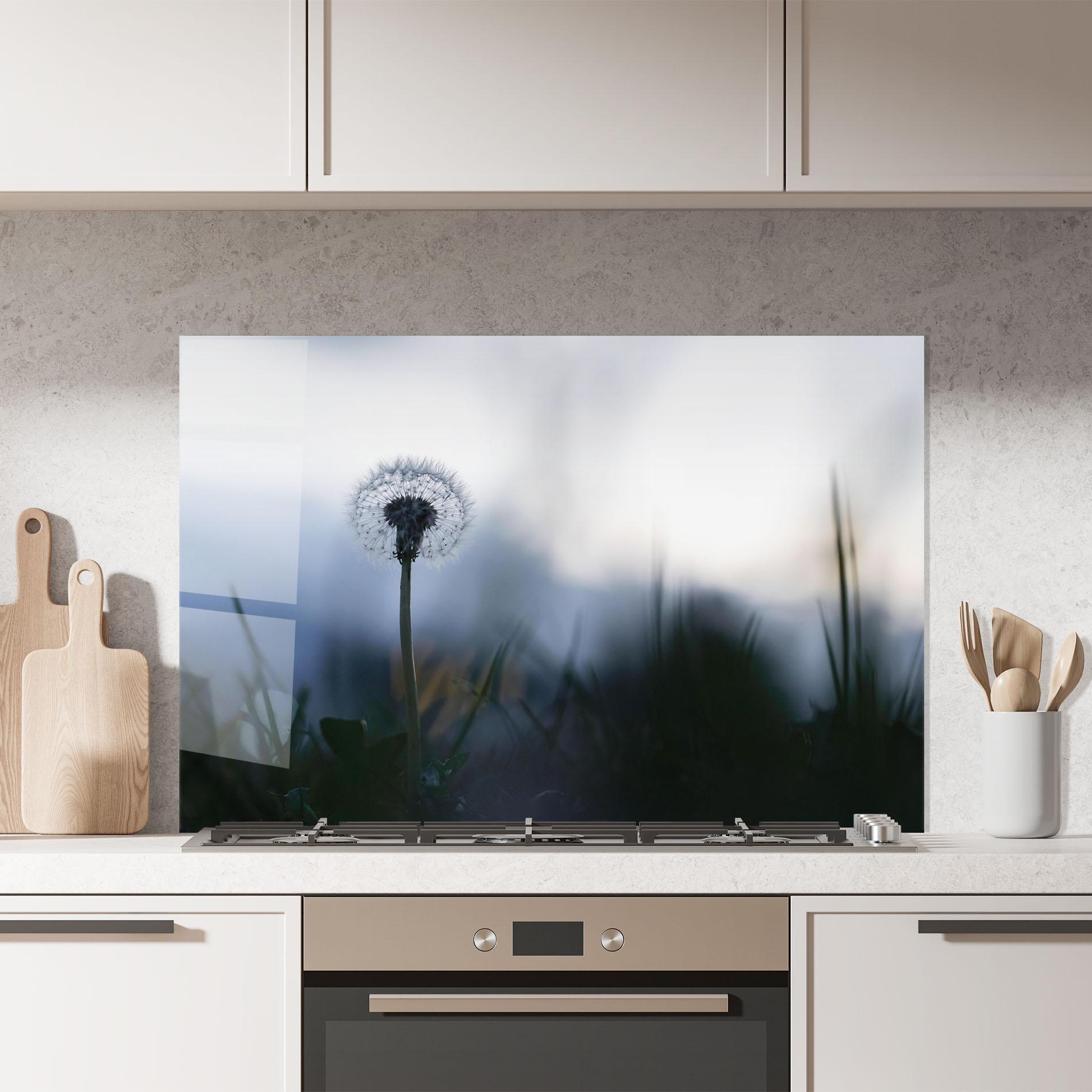 Panou Sticla Bucatarie Dandelion Wild View mockup 7