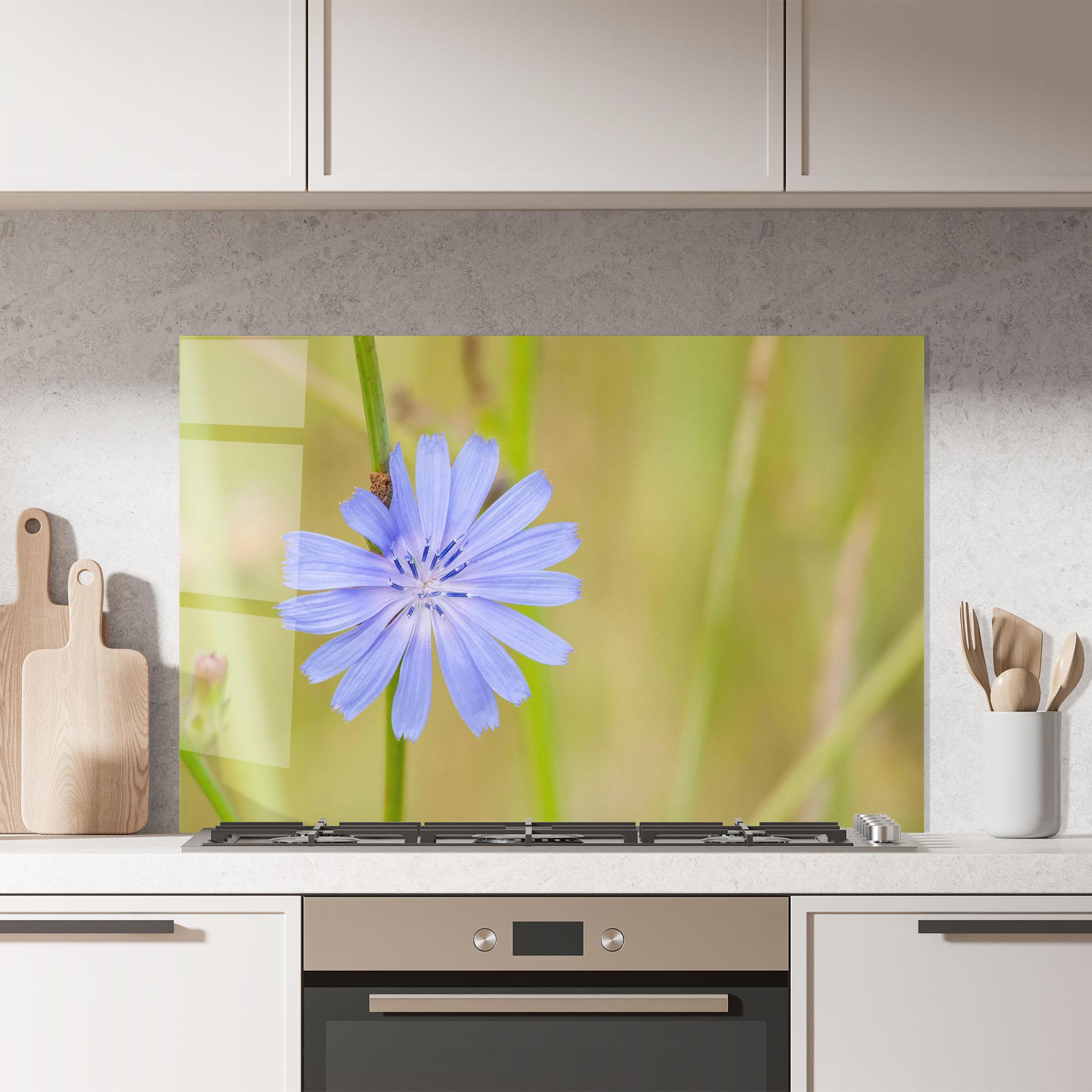 Panou Sticla Bucatarie Wild Purple Blue mockup 7