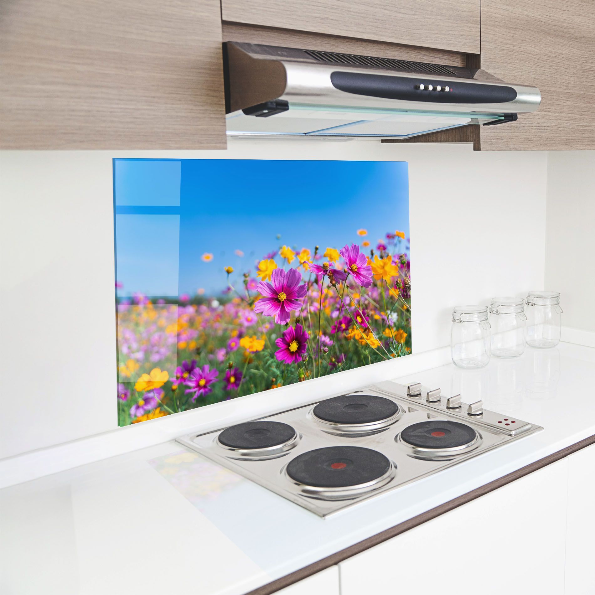 Cosmos Flowers Grassland mockup 8