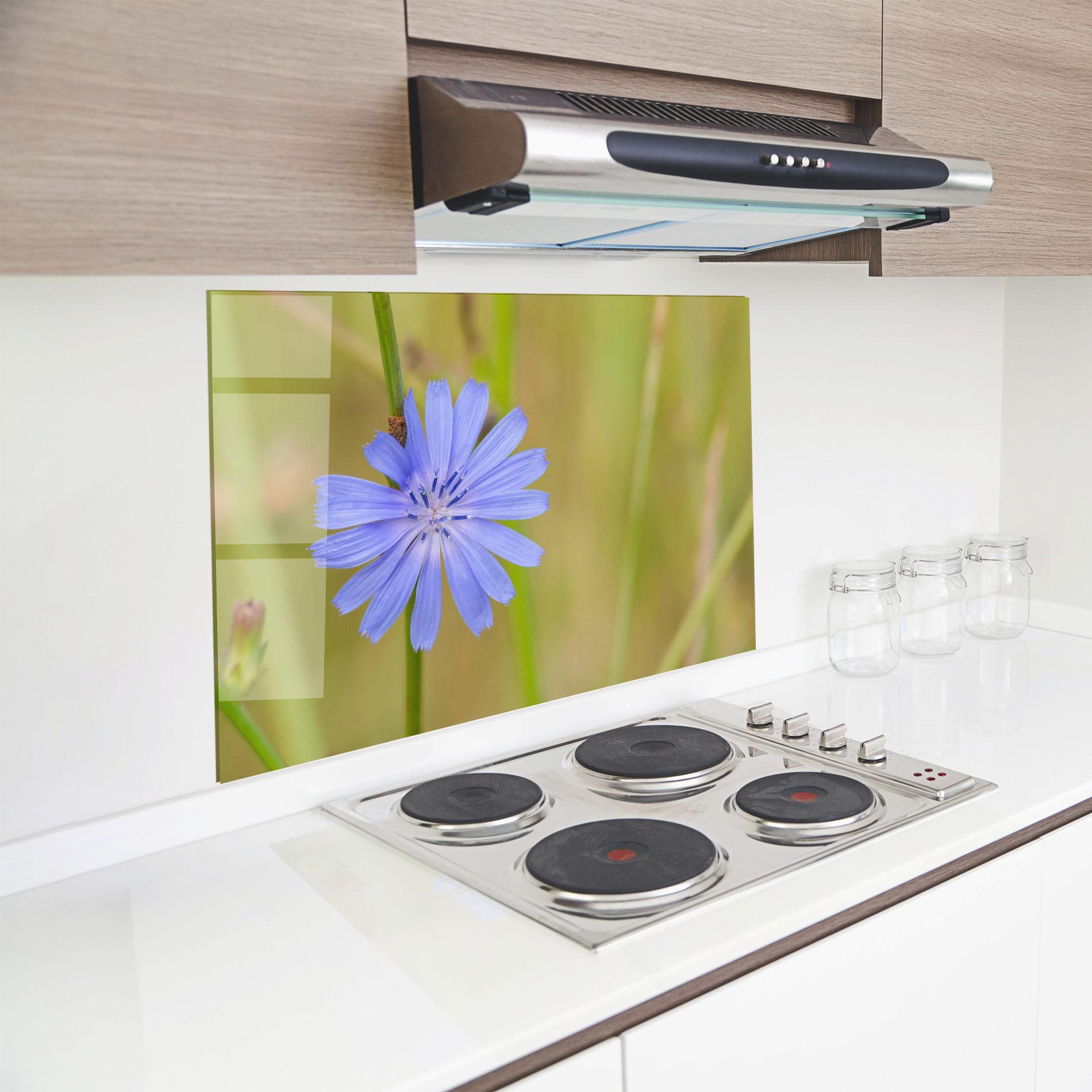 Panou Sticla Bucatarie Wild Purple Blue mockup 8