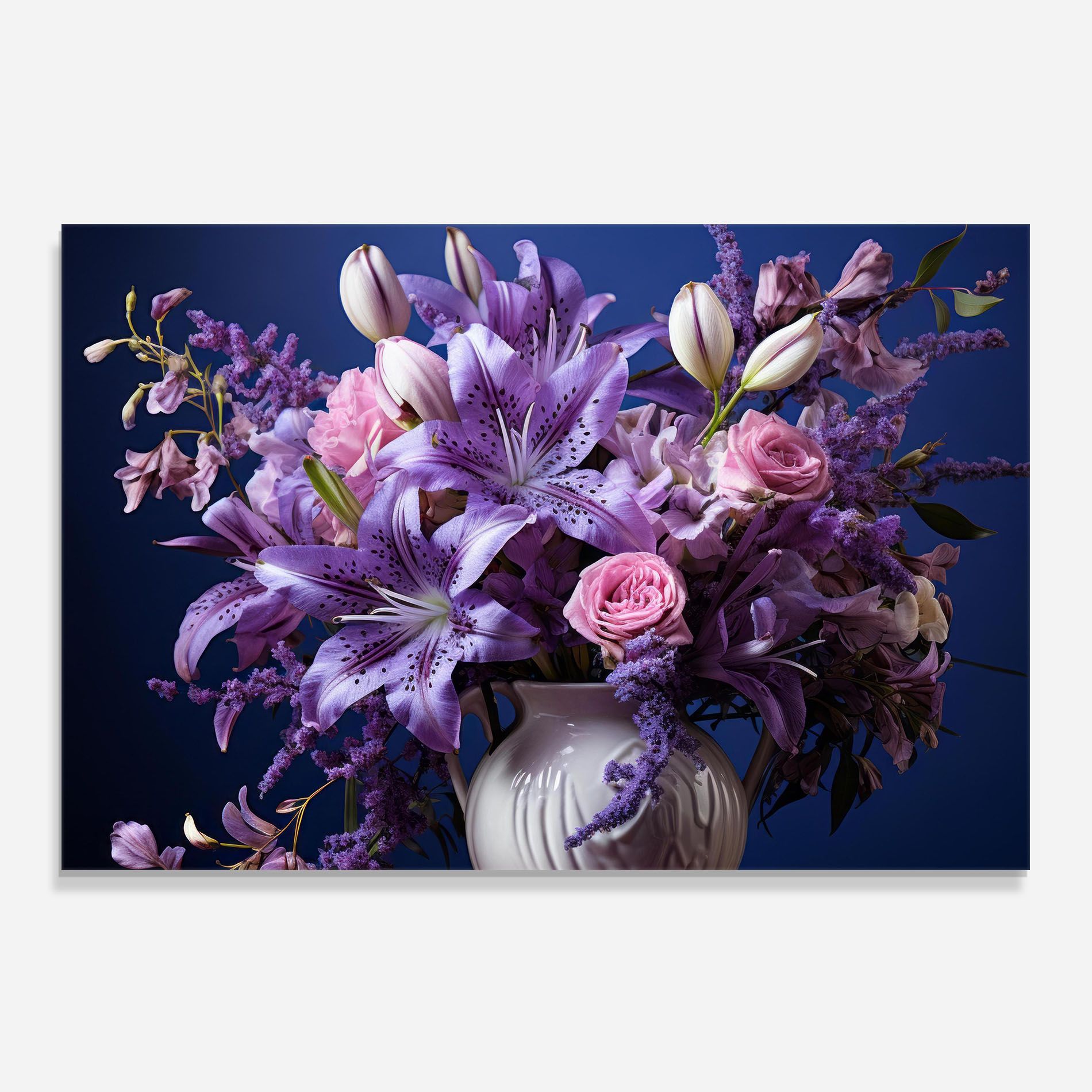 Vase Purple Flower mockup 0