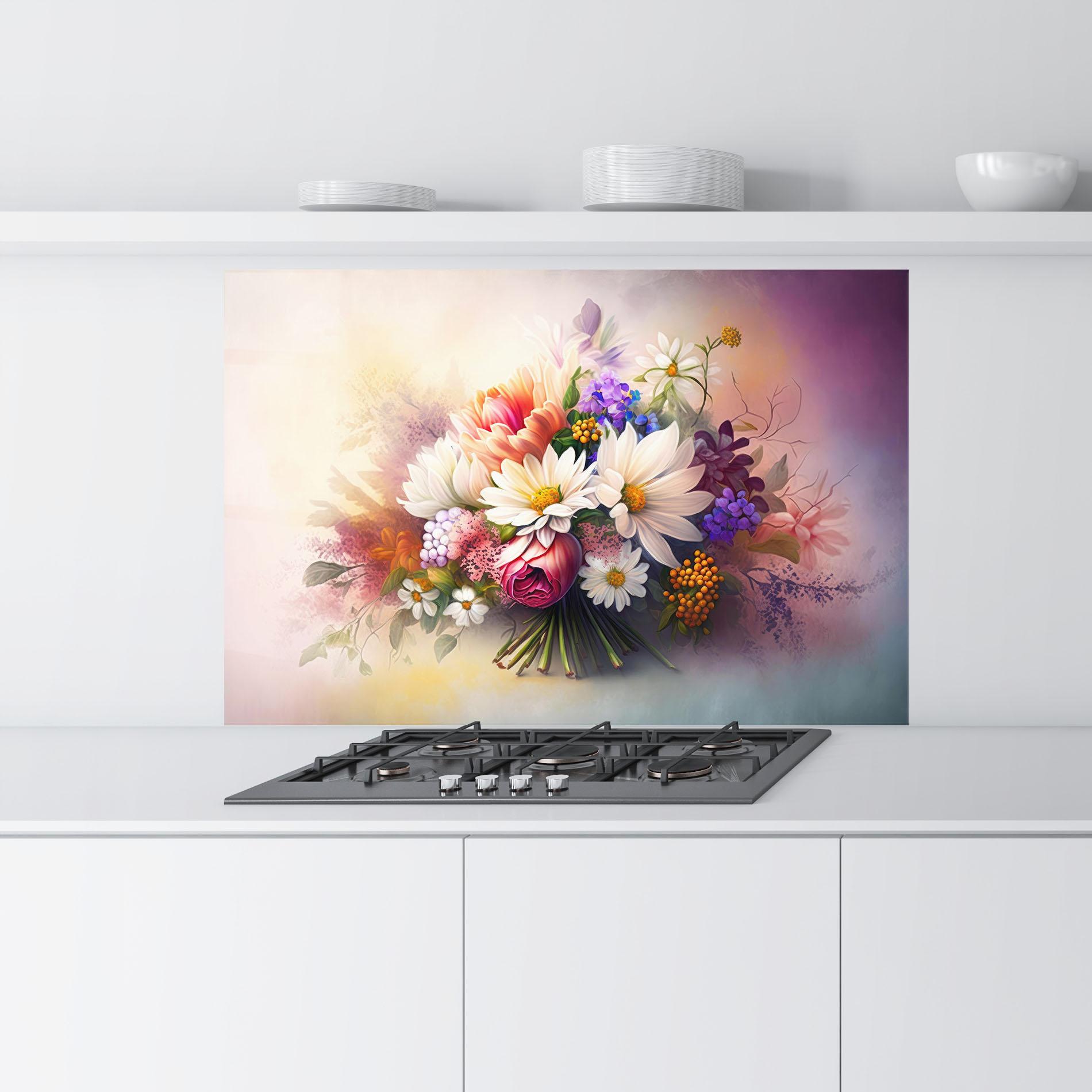 Panou Sticla Bucatarie Vecteezy_ai Generated Bouquet Of Fresh Spring Flowers On Light_23373362_865 mockup 9