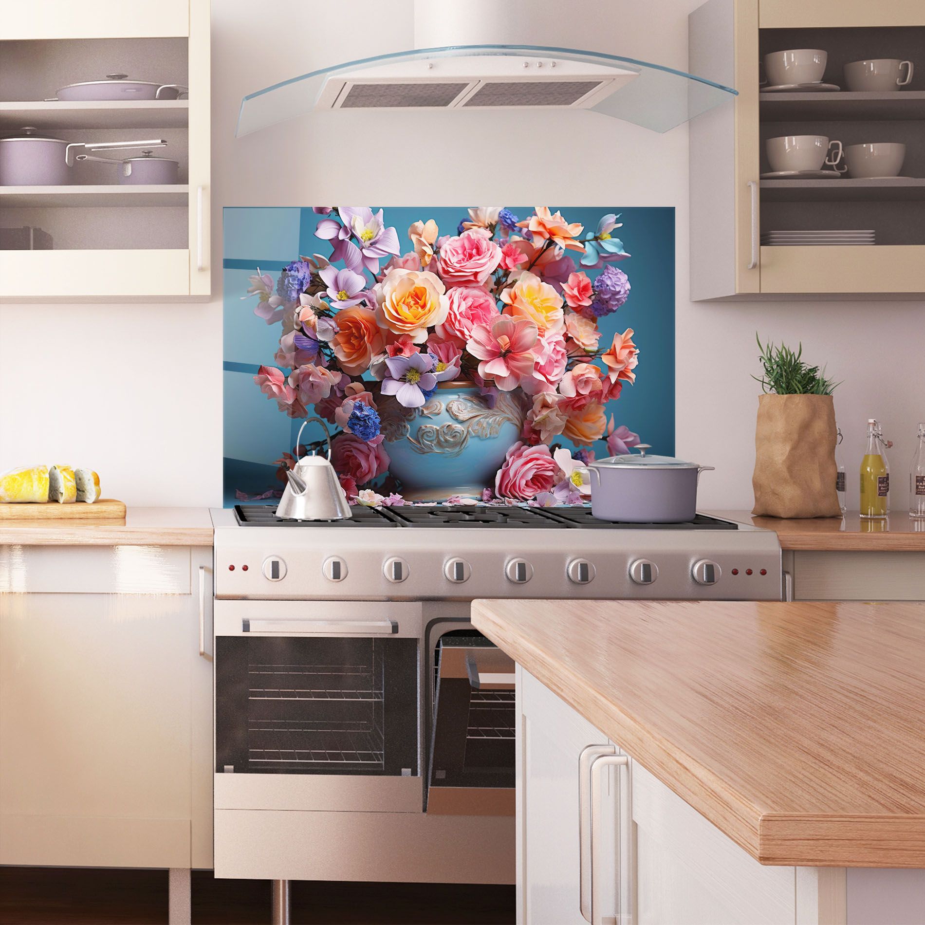 Blue Vase Flowers mockup 1