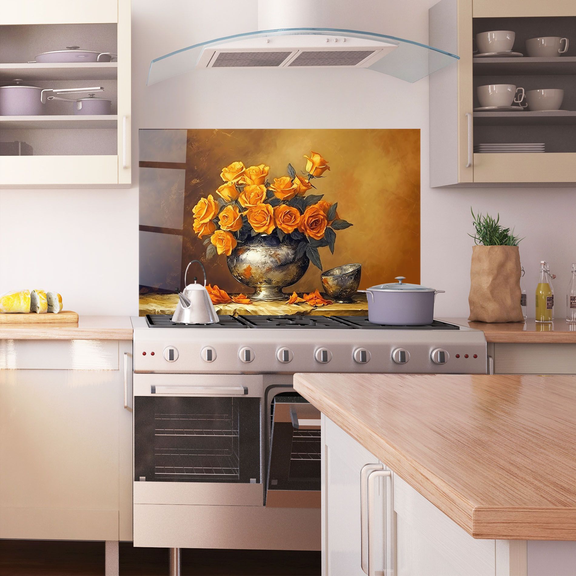 Orange Rose Vase mockup 1