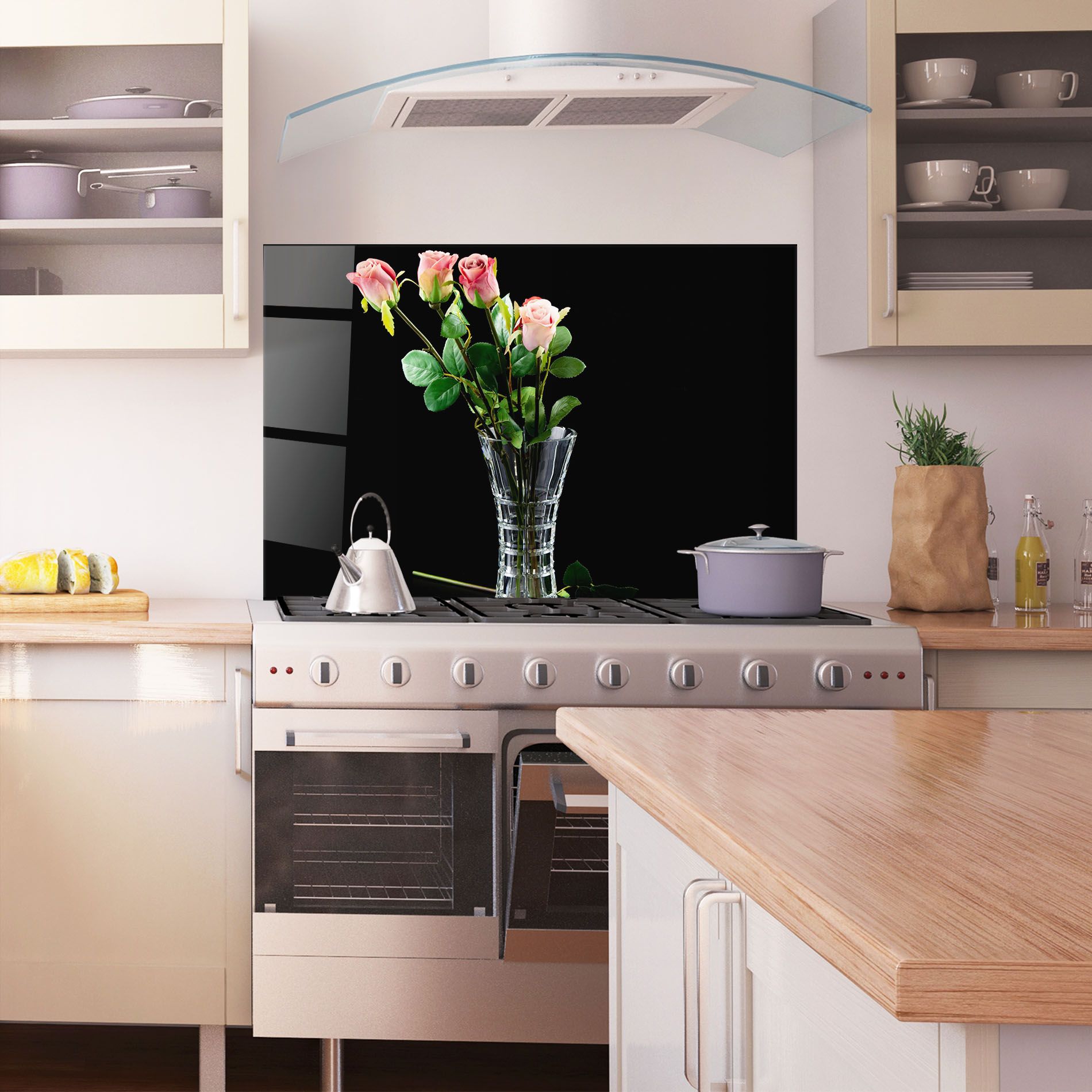 Rose Vase Black mockup 1