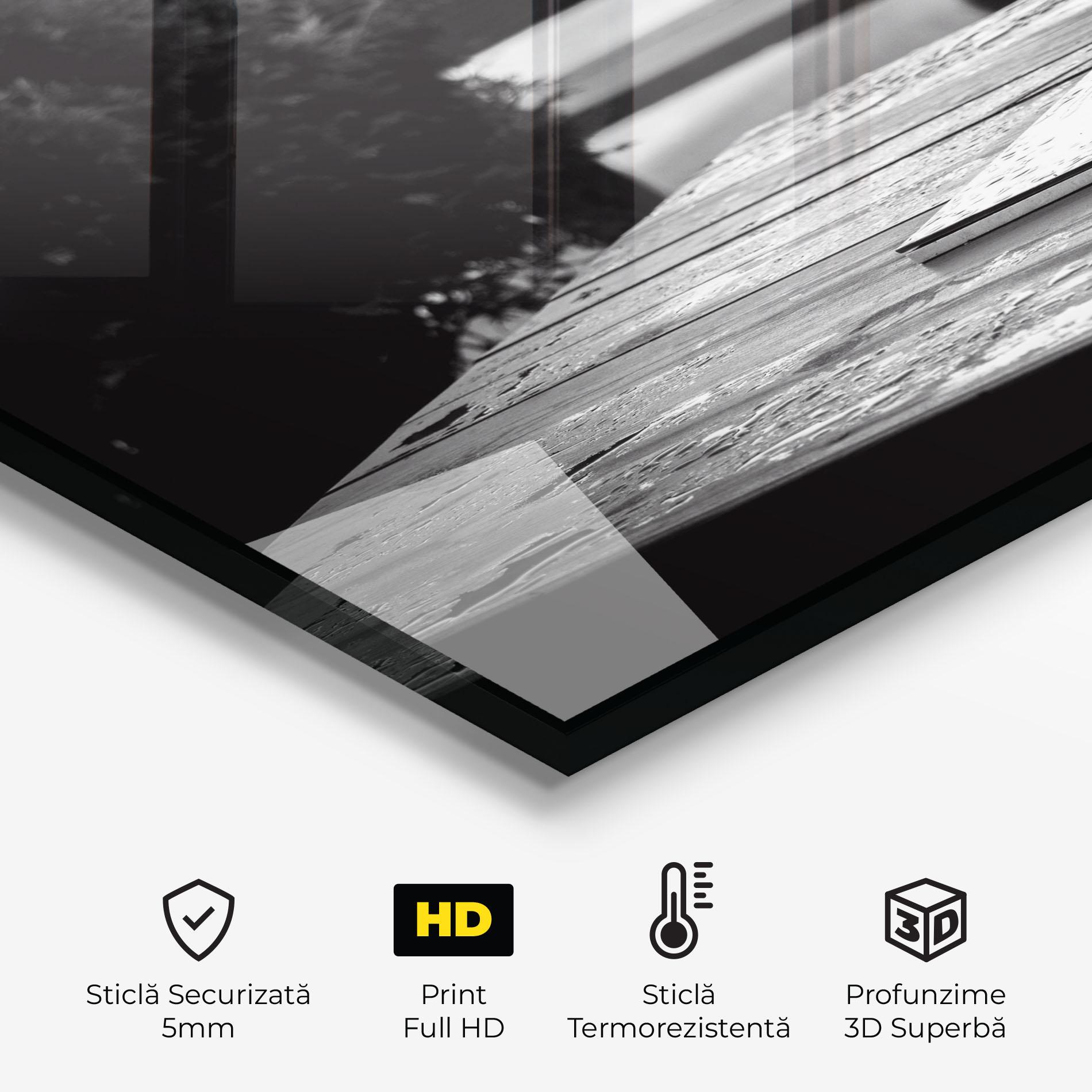 Panou Sticla Bucatarie Black Vase View mockup 2