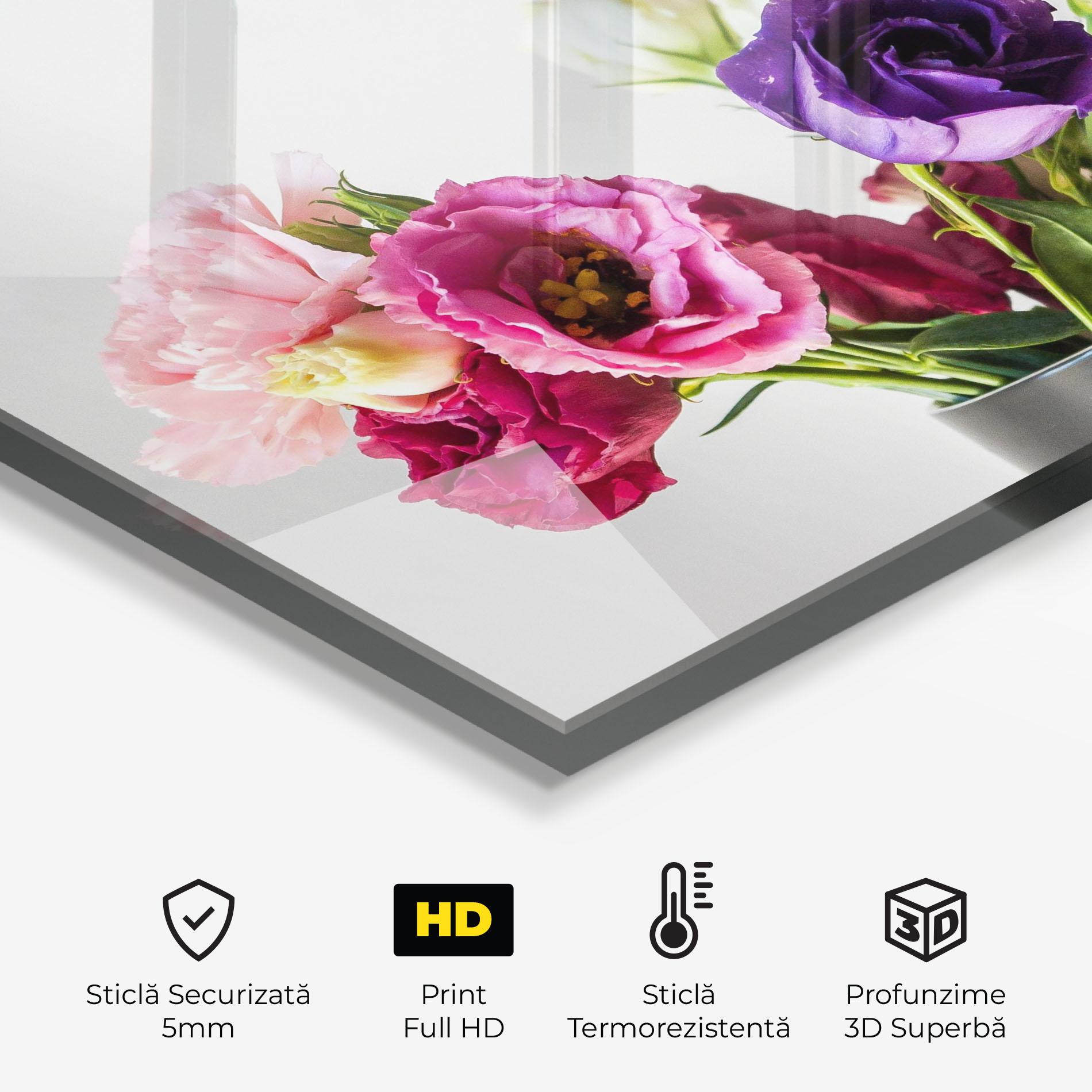 Panou Sticla Bucatarie Flowers In Vase mockup 2