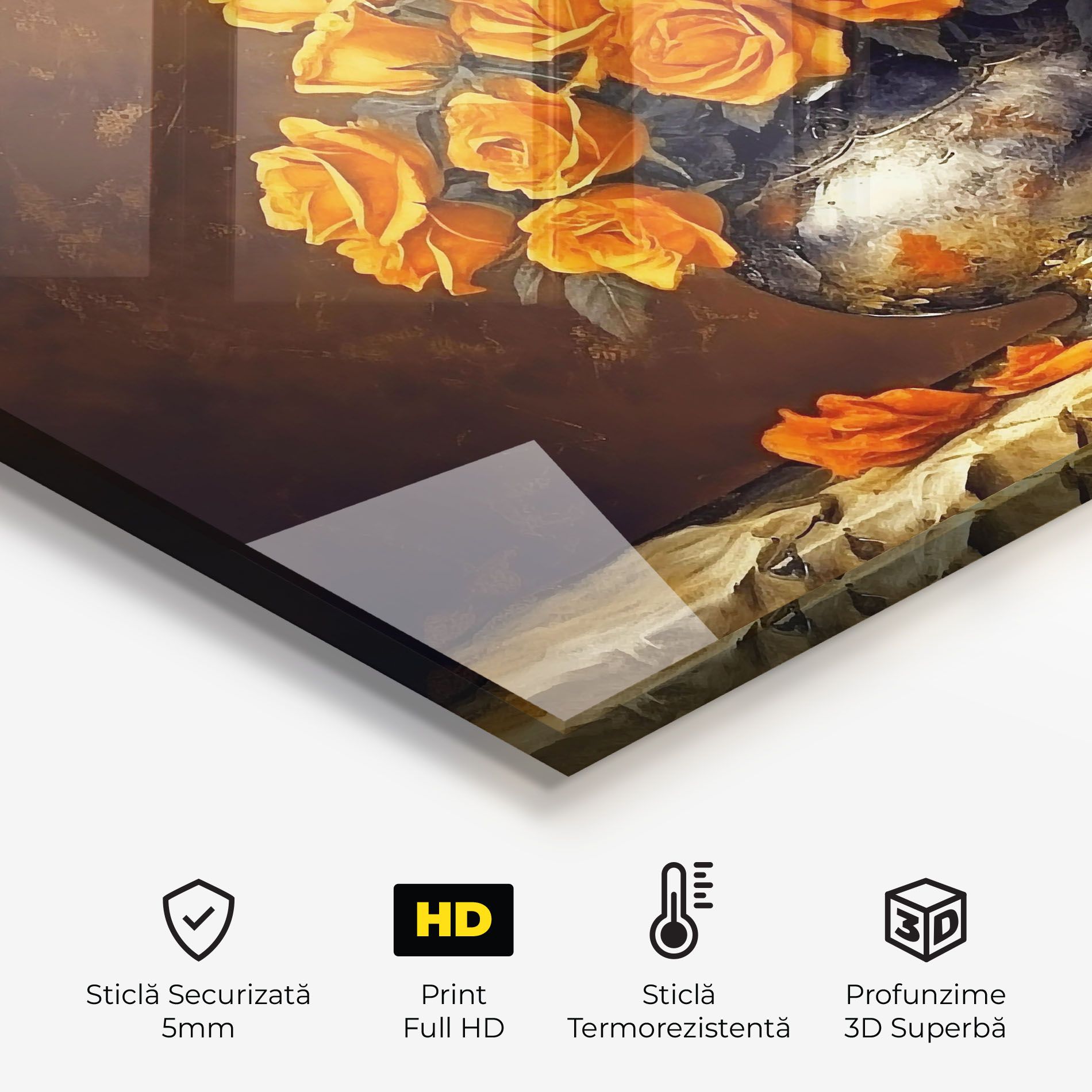 Orange Rose Vase mockup 2