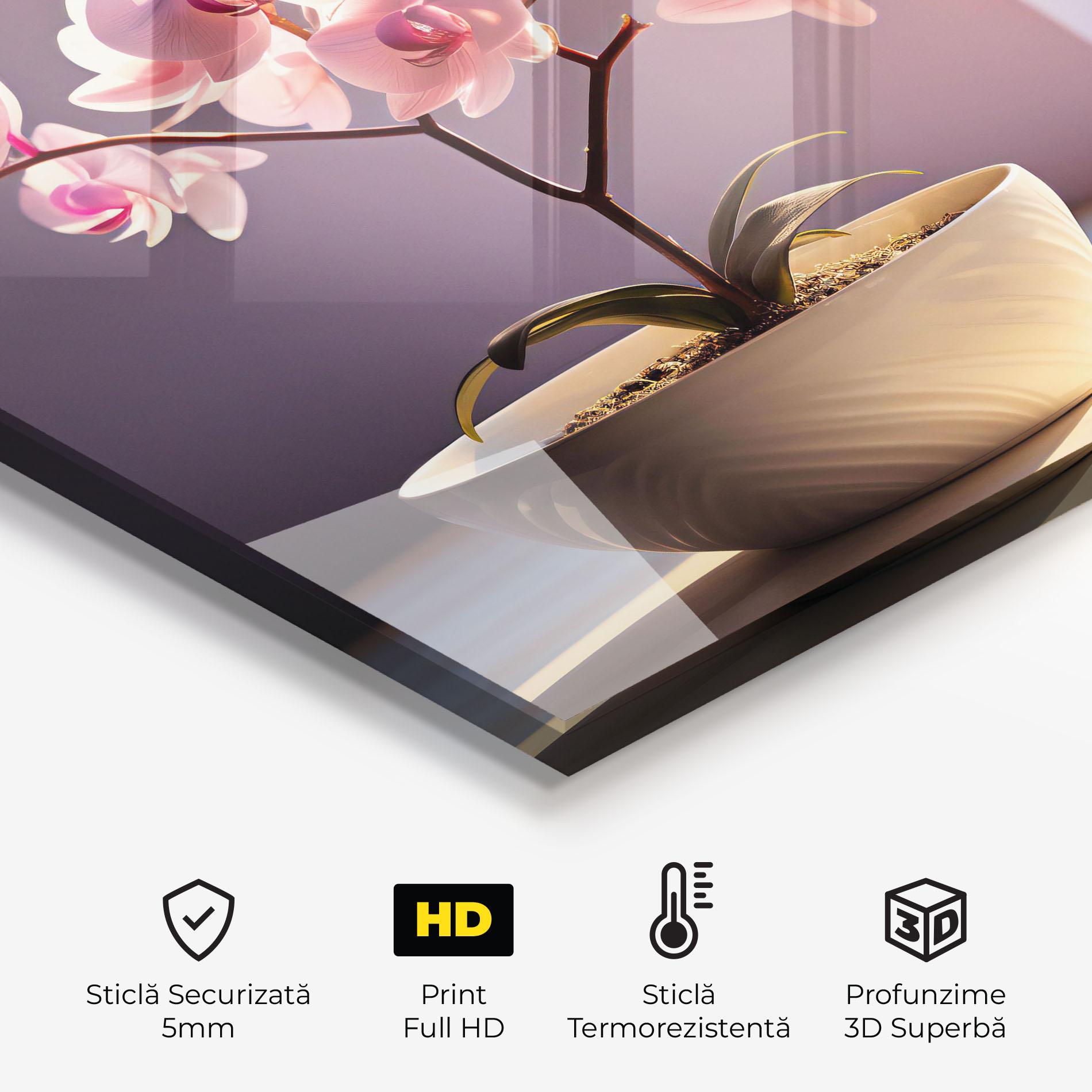 Panou Sticla Bucatarie Window Vase mockup 2