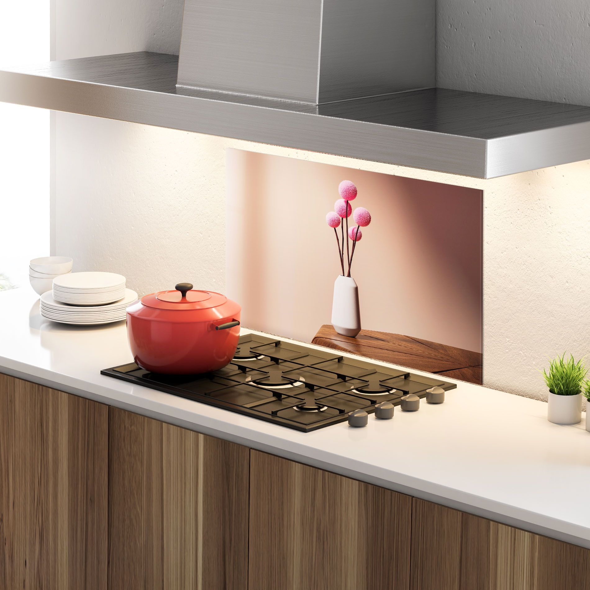 Pink Circle Vase mockup 4