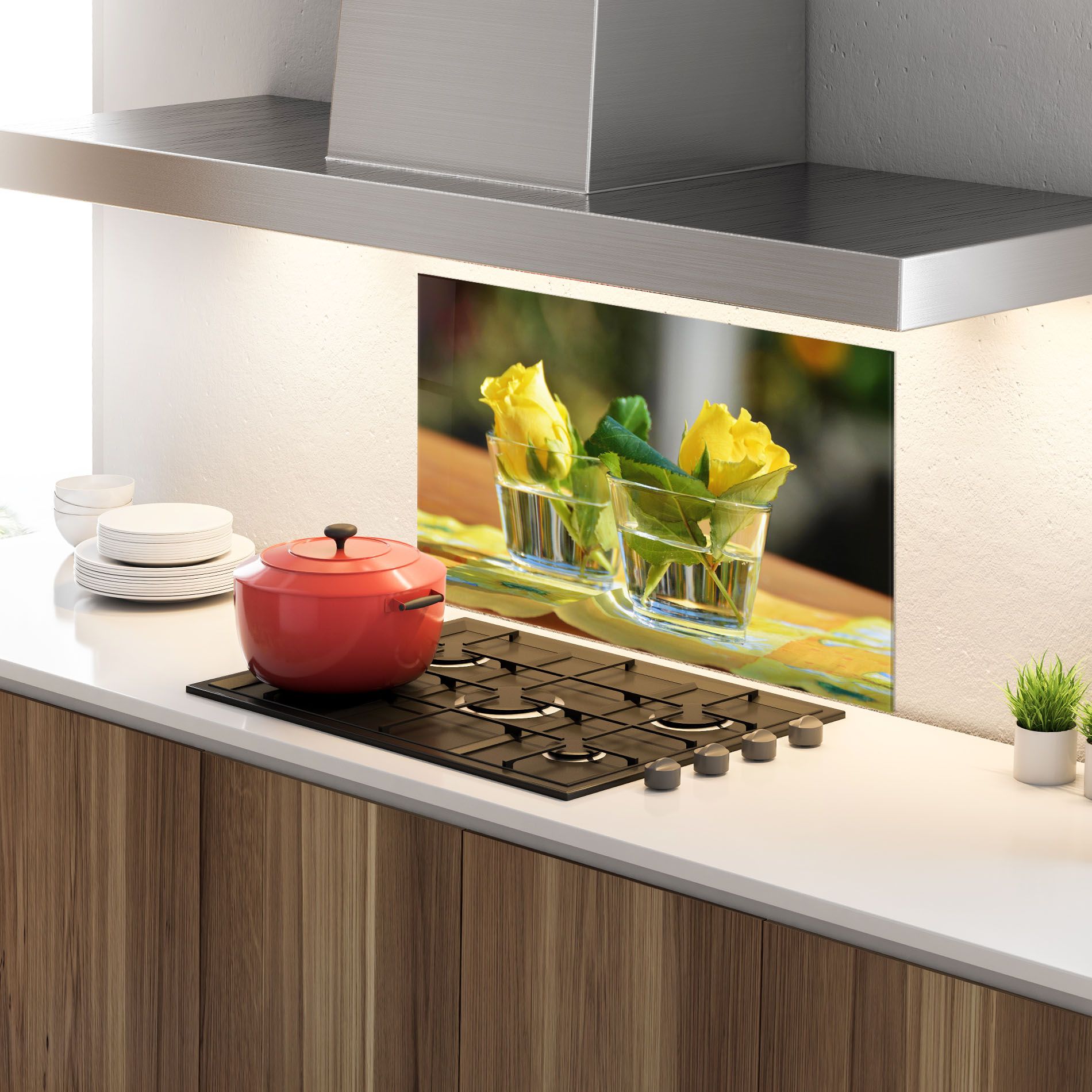 Rose Yellow Vase mockup 4